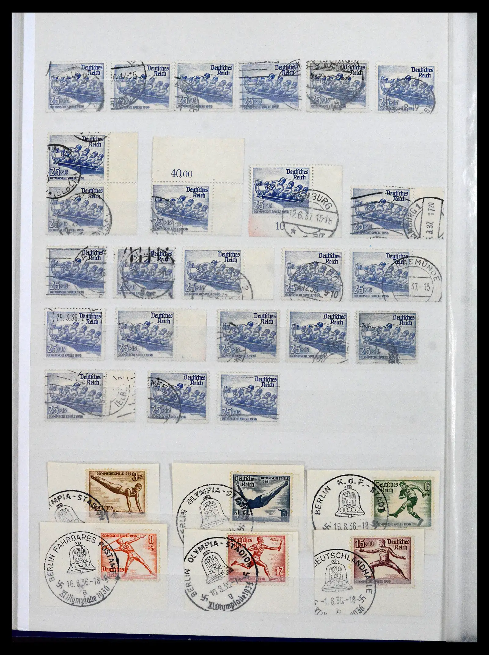 41580 0012 - Stamp collection 41580 German Reich used 1872-1939.