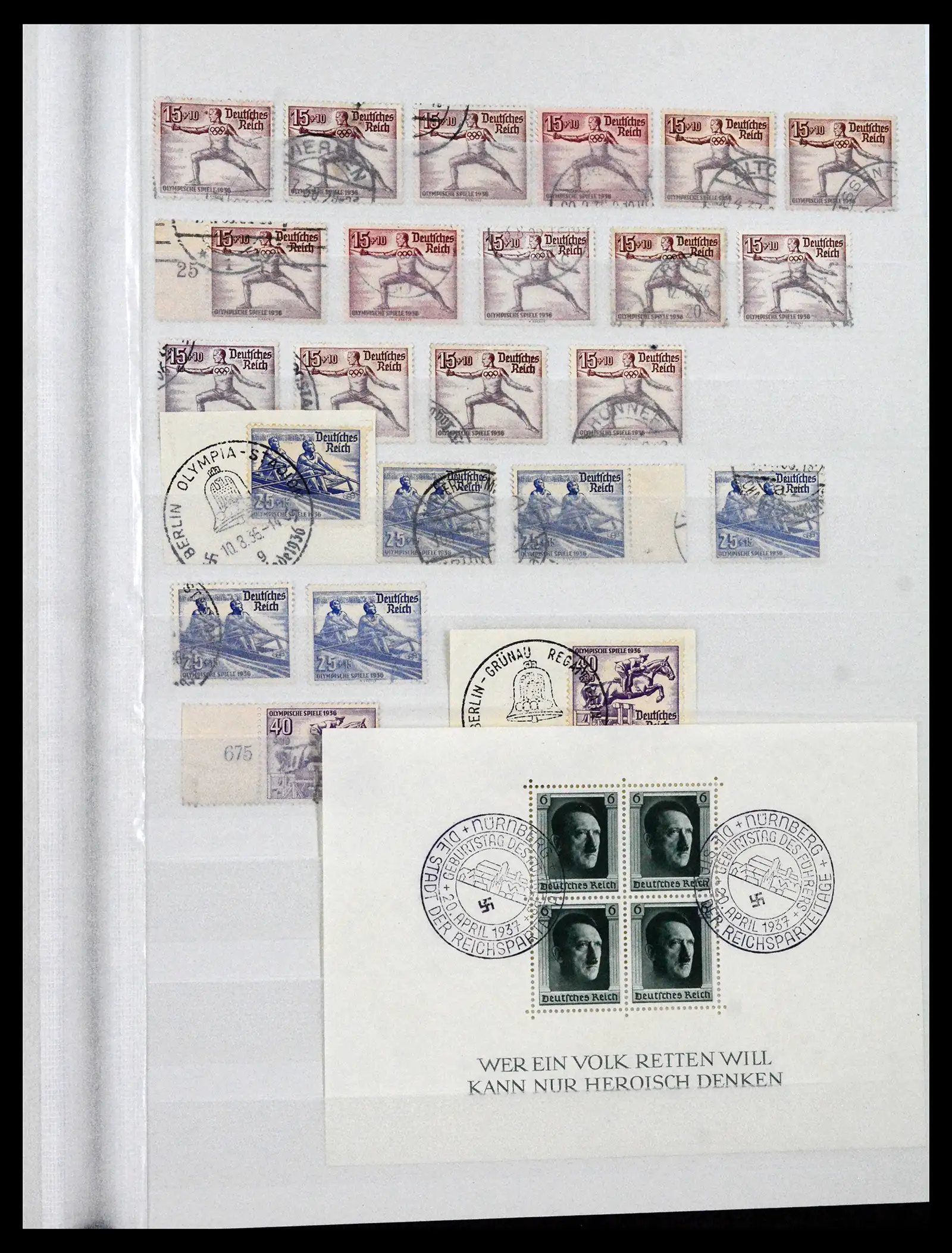 41580 0013 - Stamp collection 41580 German Reich used 1872-1939.