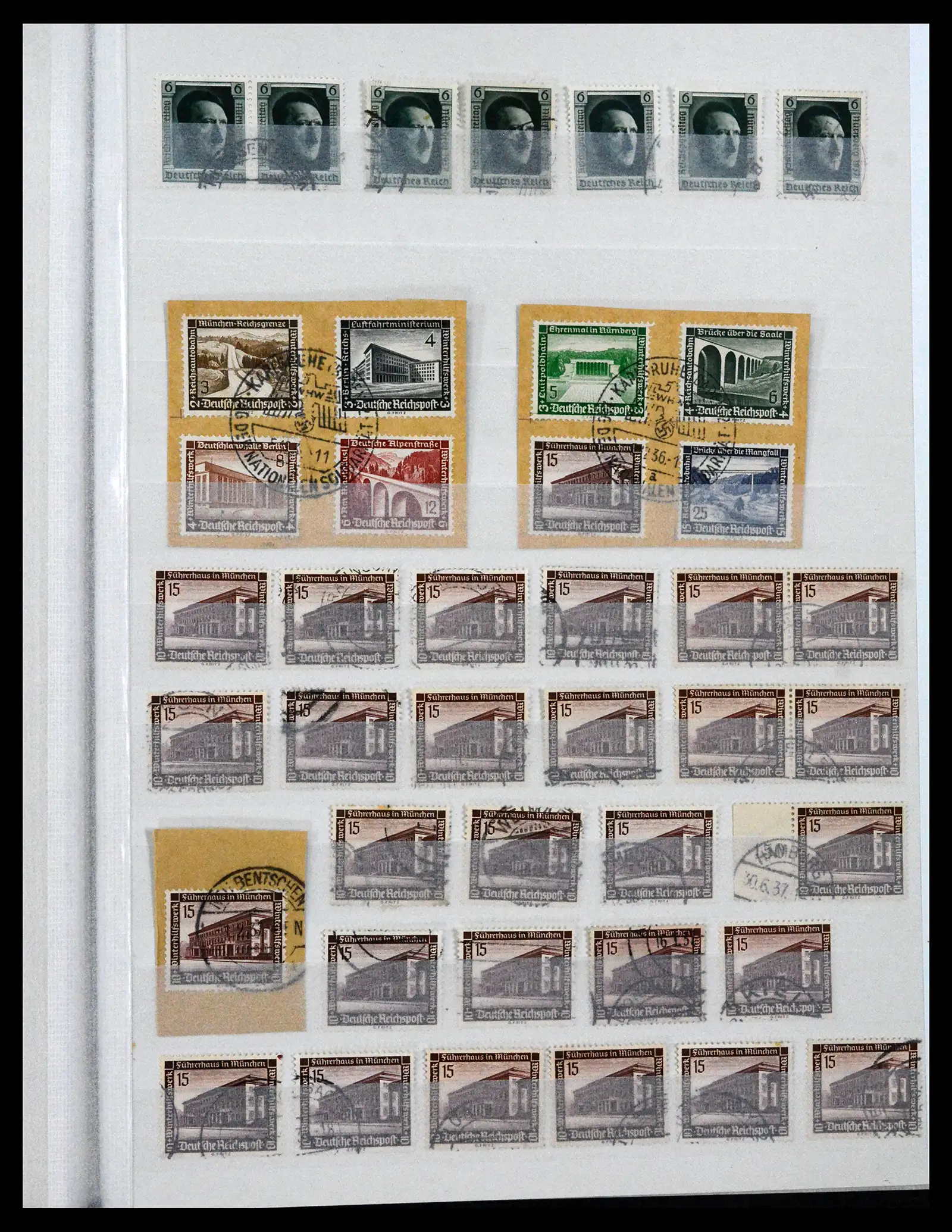 41580 0015 - Stamp collection 41580 German Reich used 1872-1939.