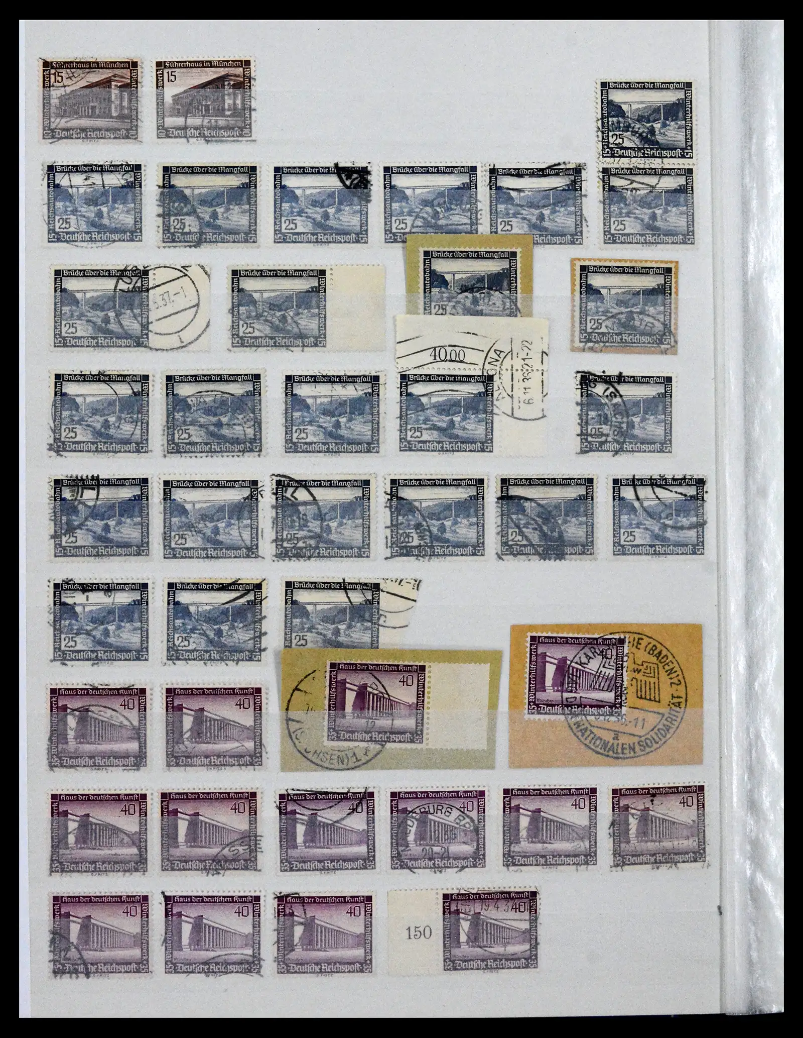 41580 0016 - Stamp collection 41580 German Reich used 1872-1939.