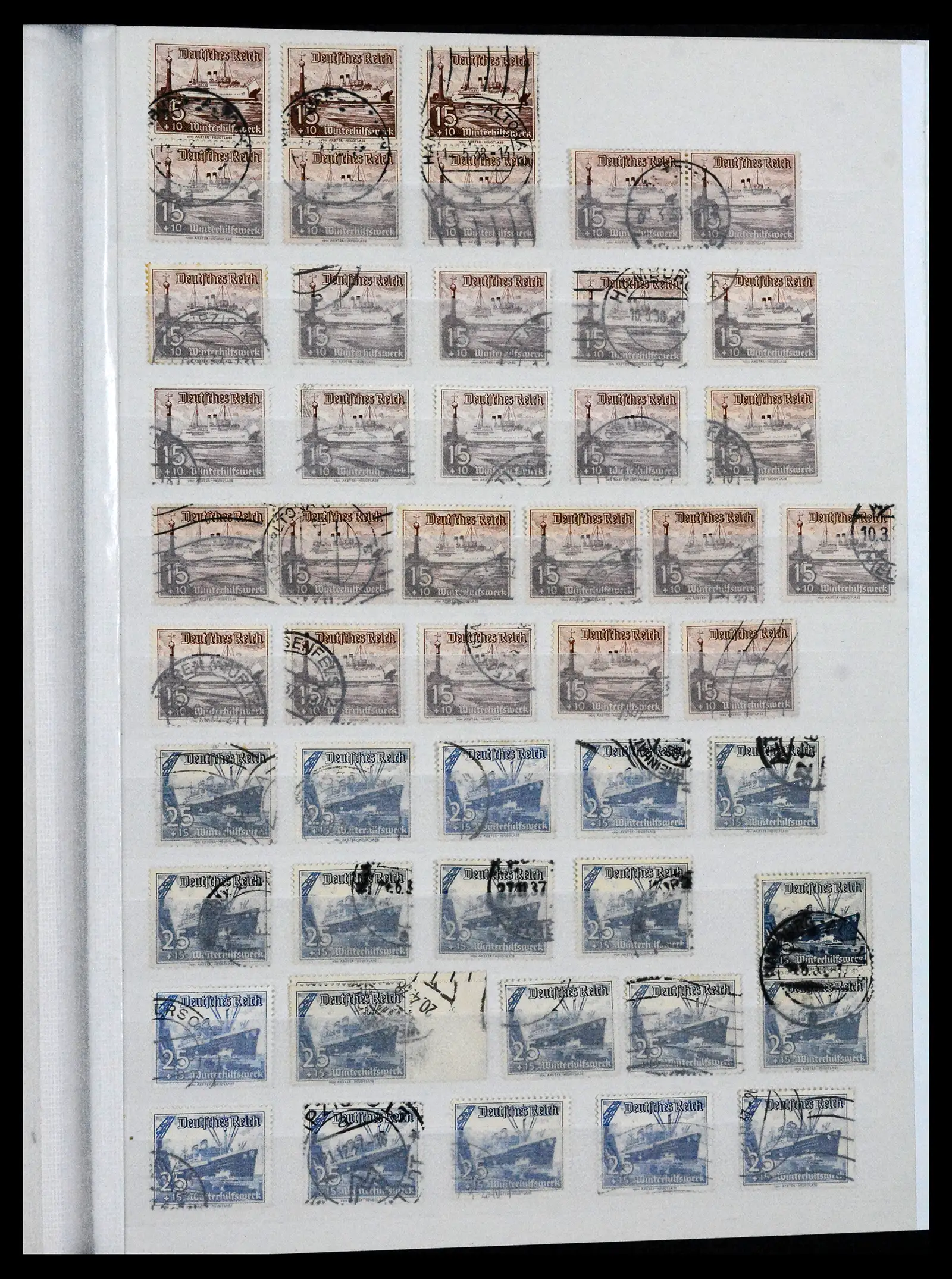 41580 0017 - Stamp collection 41580 German Reich used 1872-1939.