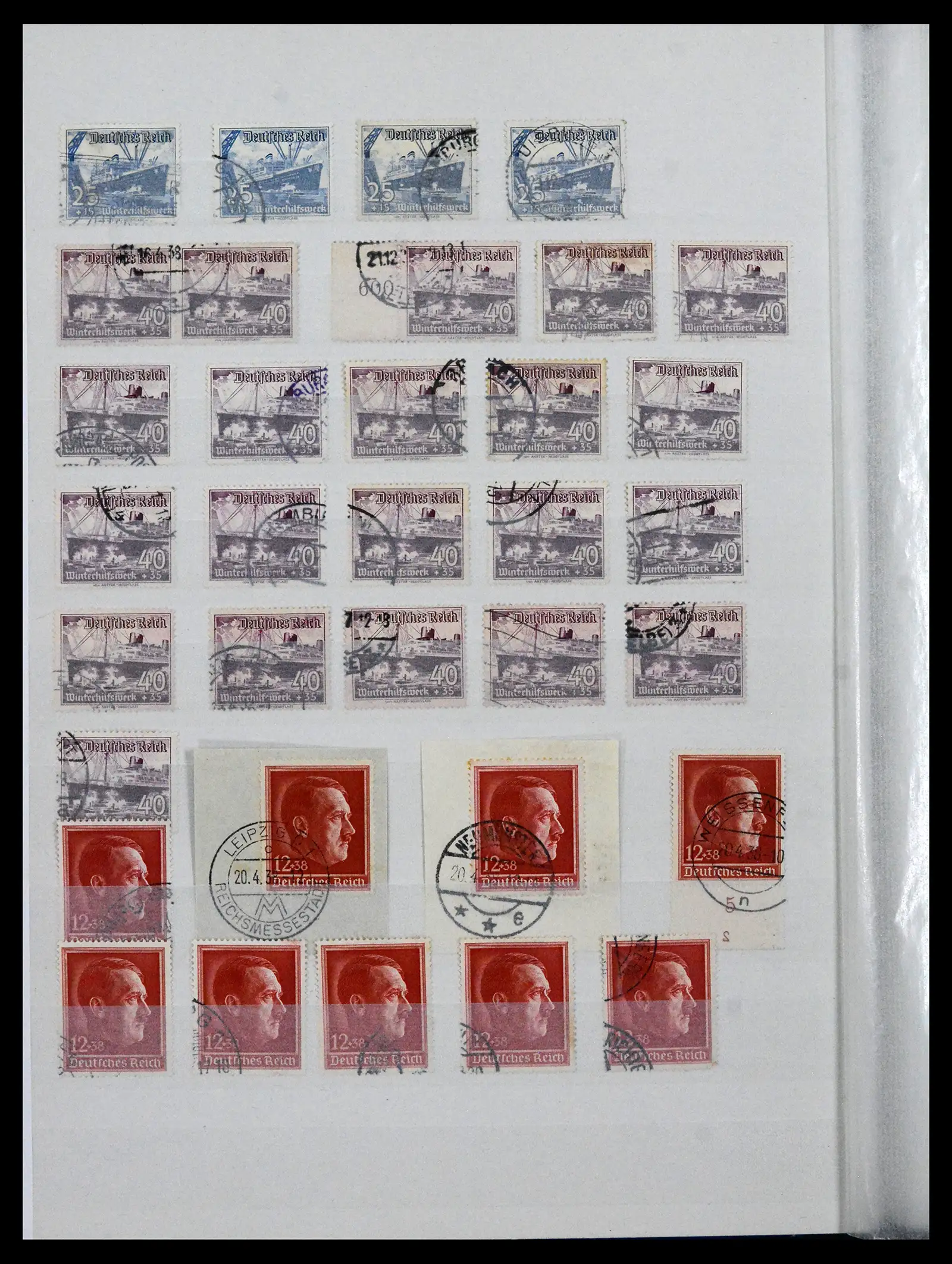 41580 0018 - Stamp collection 41580 German Reich used 1872-1939.