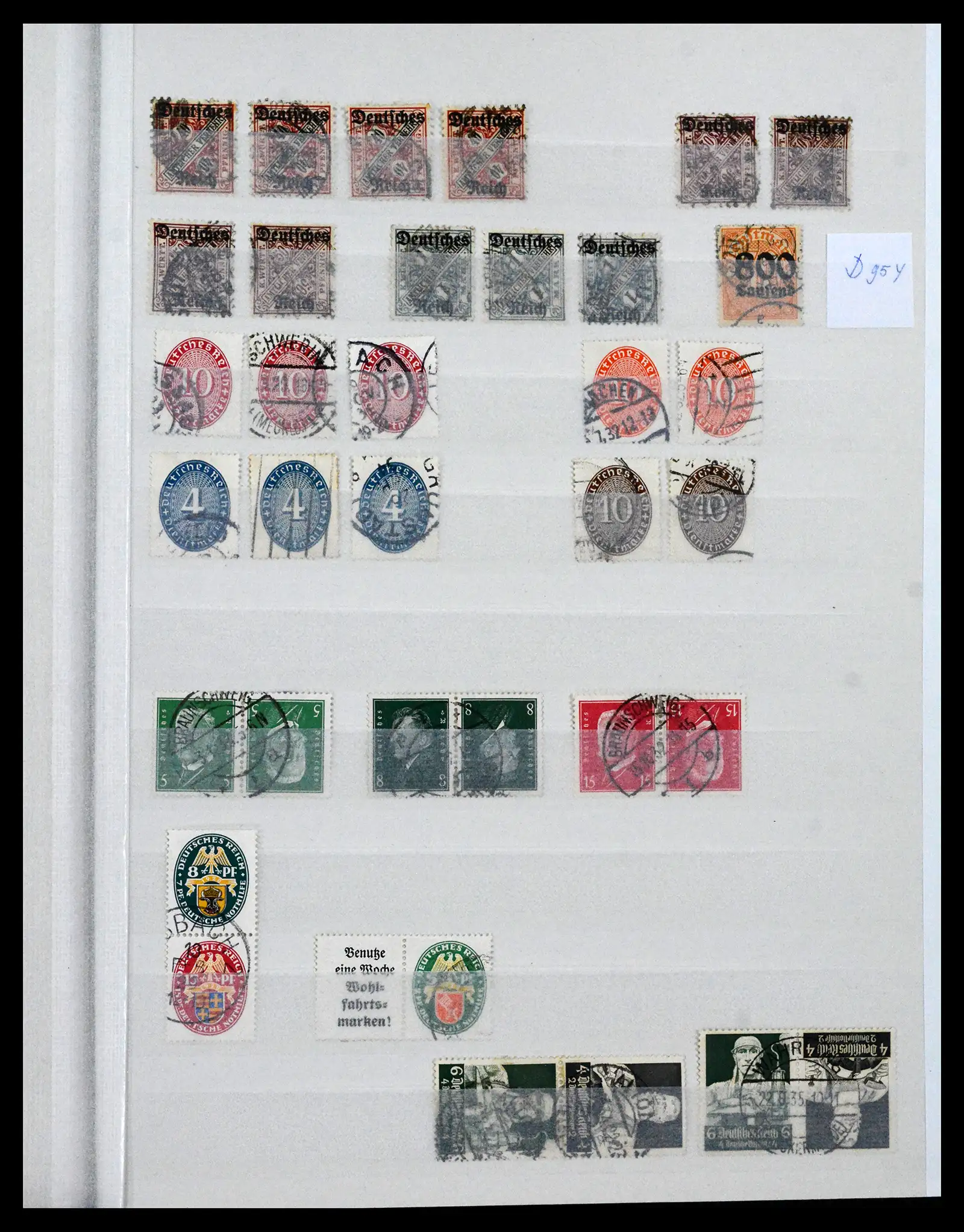 41580 0021 - Stamp collection 41580 German Reich used 1872-1939.