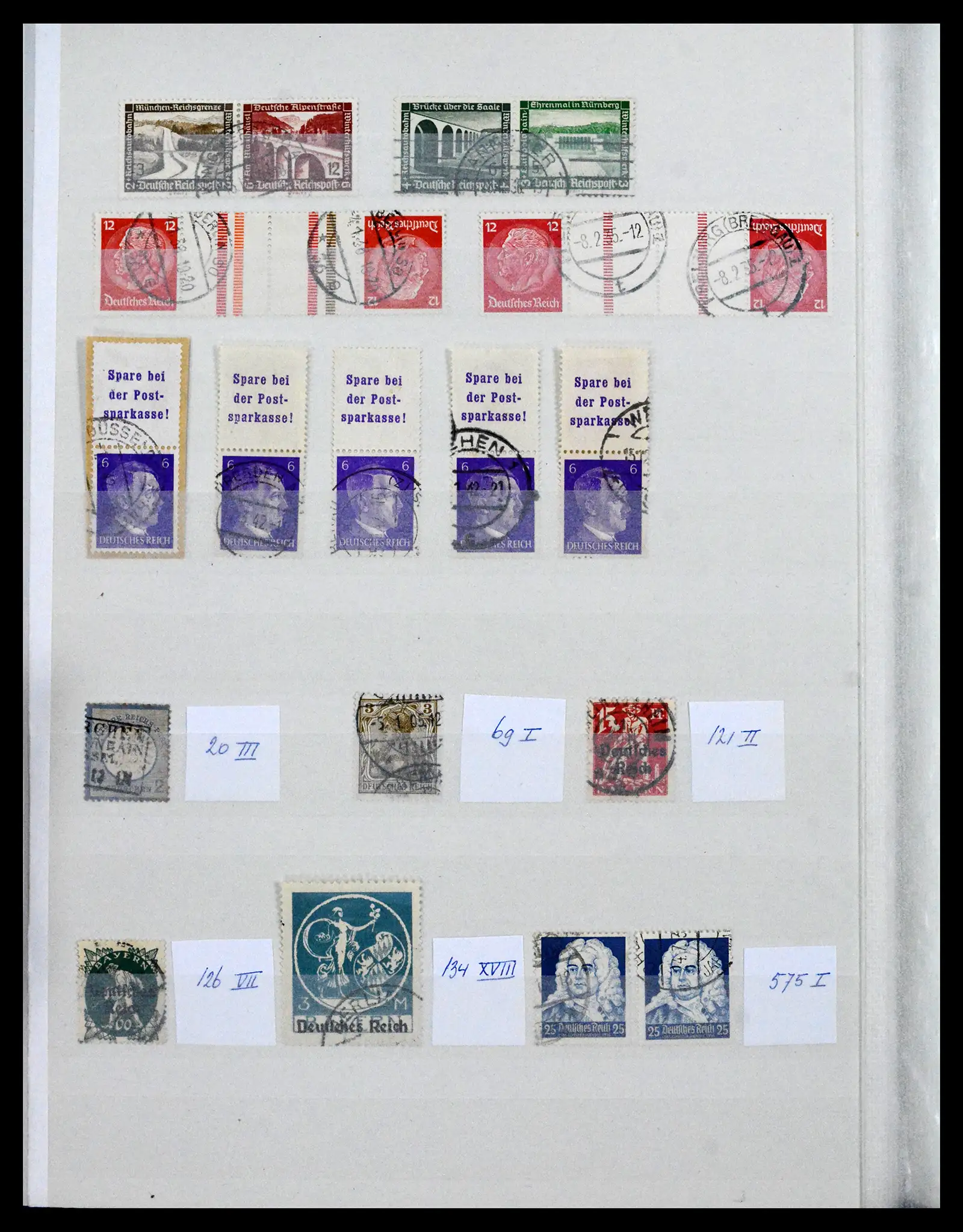 41580 0022 - Stamp collection 41580 German Reich used 1872-1939.