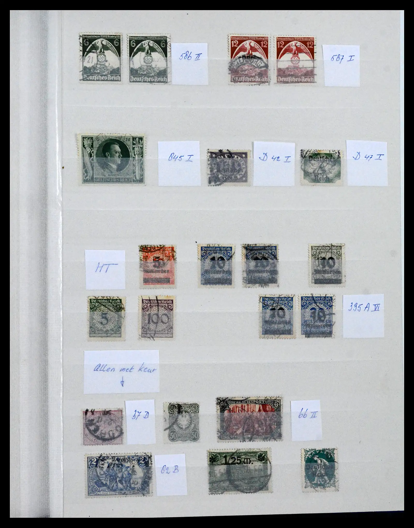 41580 0023 - Stamp collection 41580 German Reich used 1872-1939.