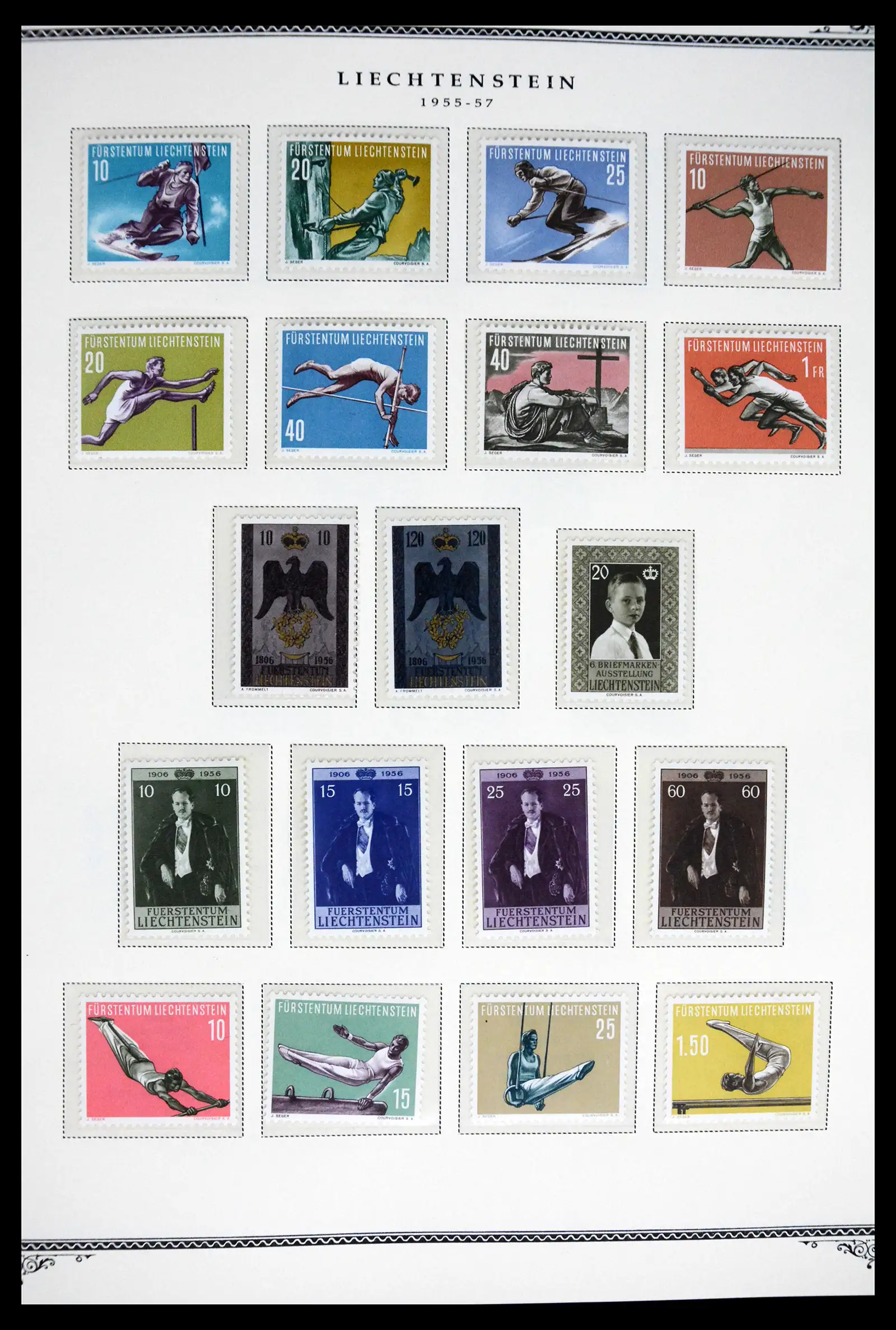 41586 0001 - Stamp collection 41586 Liechtenstein complete 1955-2010.
