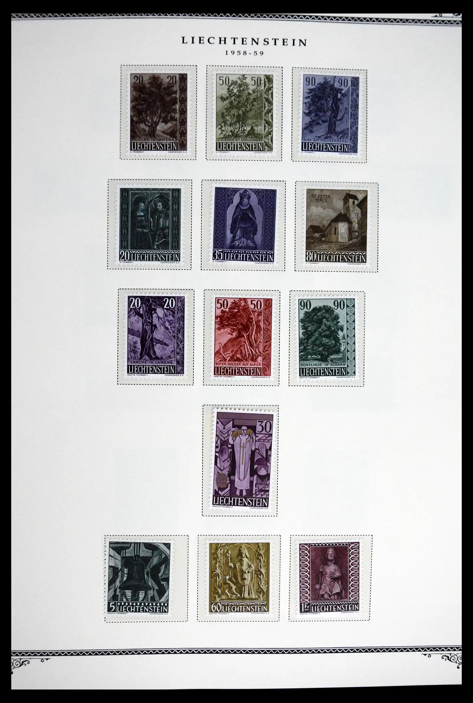 41586 0003 - Stamp collection 41586 Liechtenstein complete 1955-2010.