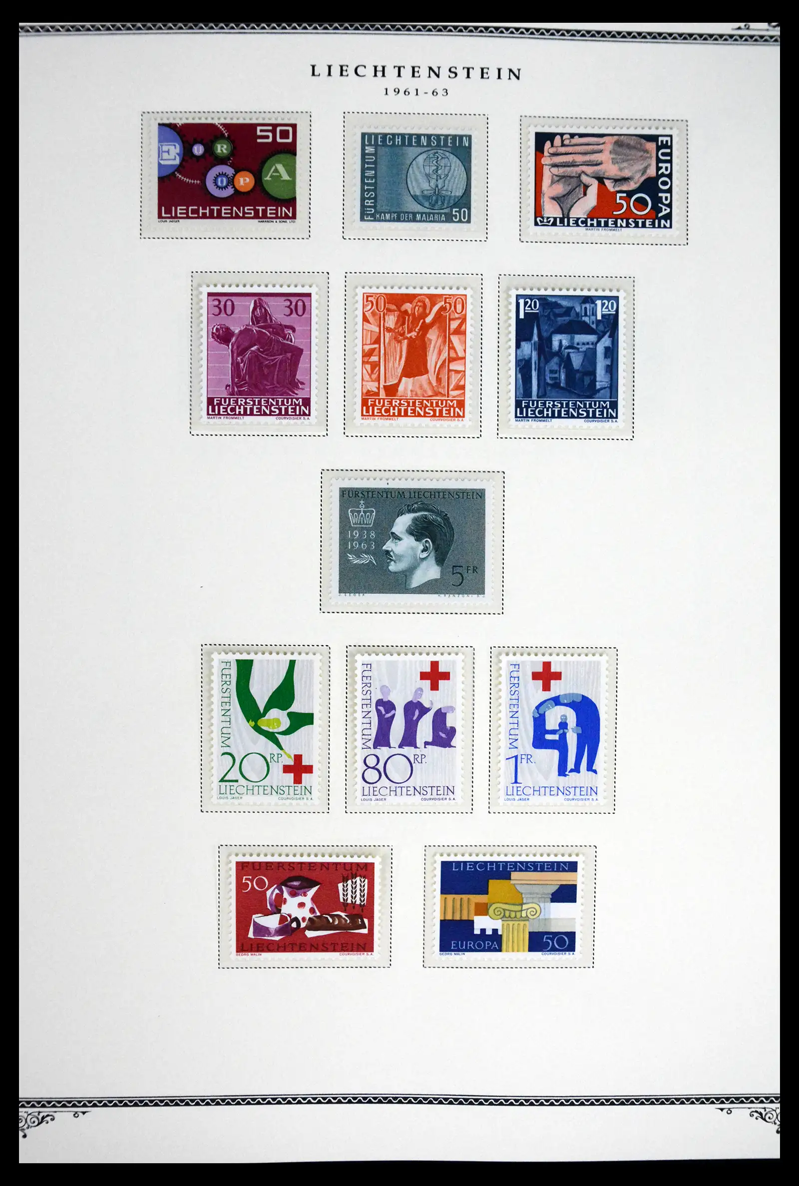 41586 0006 - Stamp collection 41586 Liechtenstein complete 1955-2010.