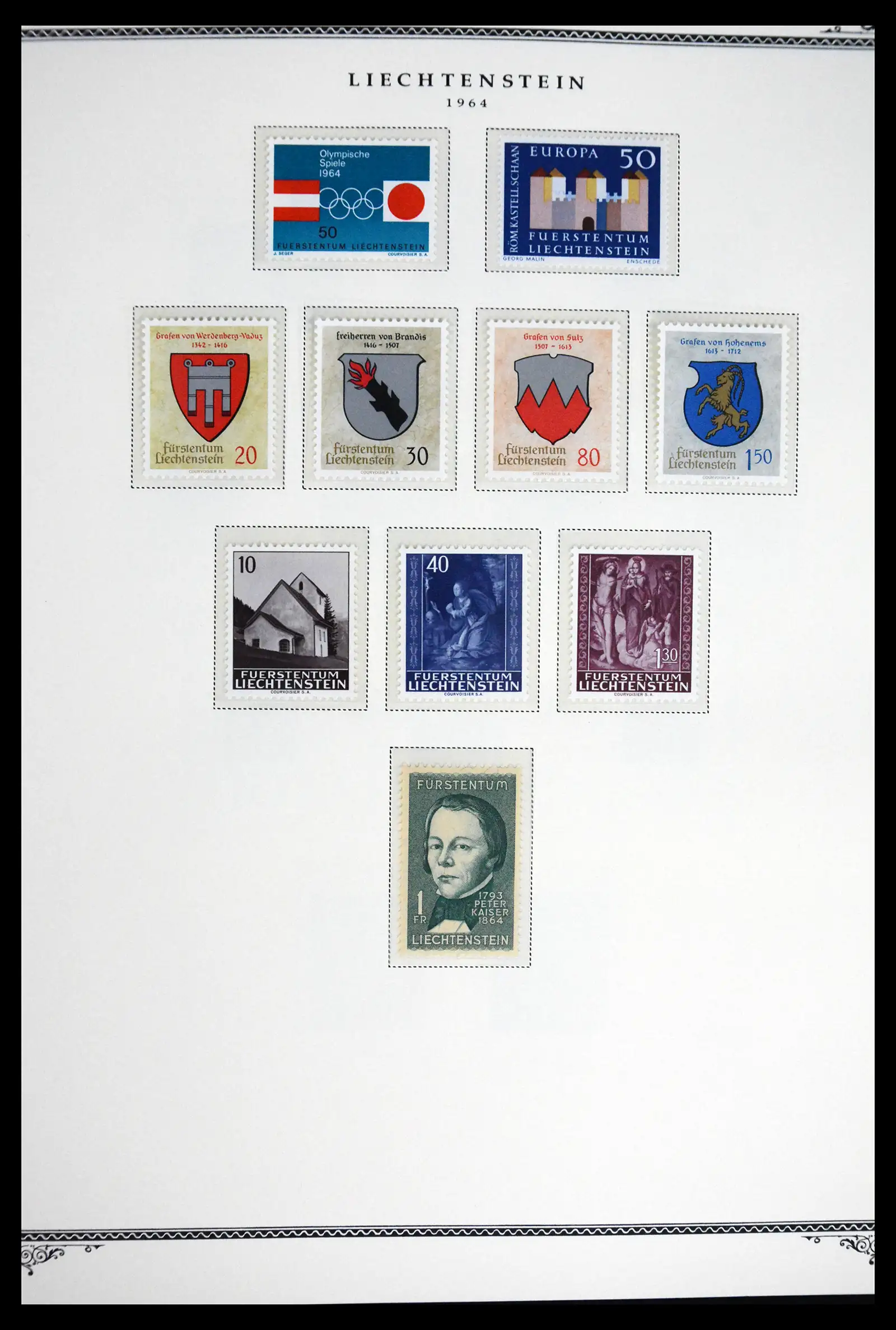 41586 0008 - Stamp collection 41586 Liechtenstein complete 1955-2010.