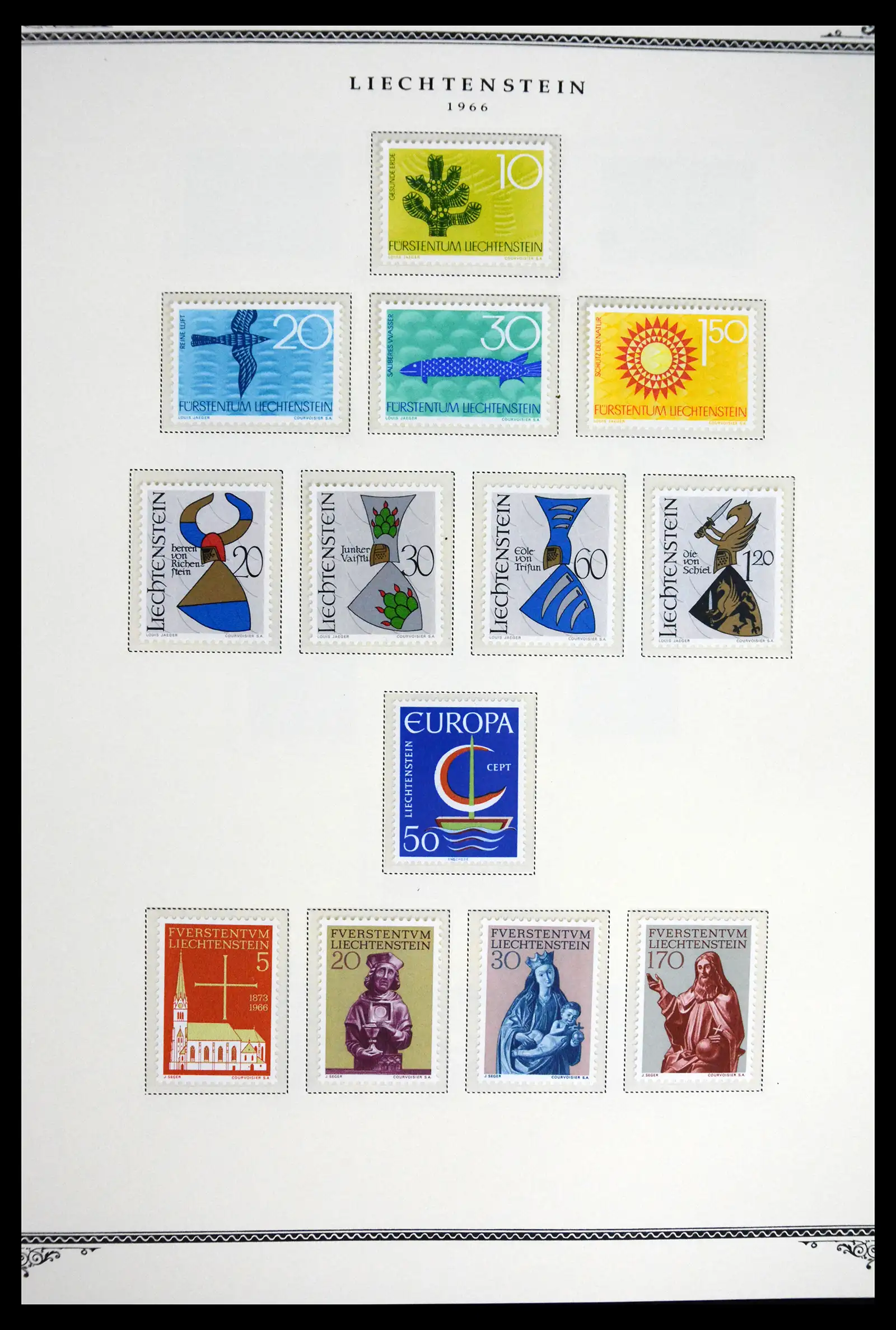 41586 0010 - Stamp collection 41586 Liechtenstein complete 1955-2010.
