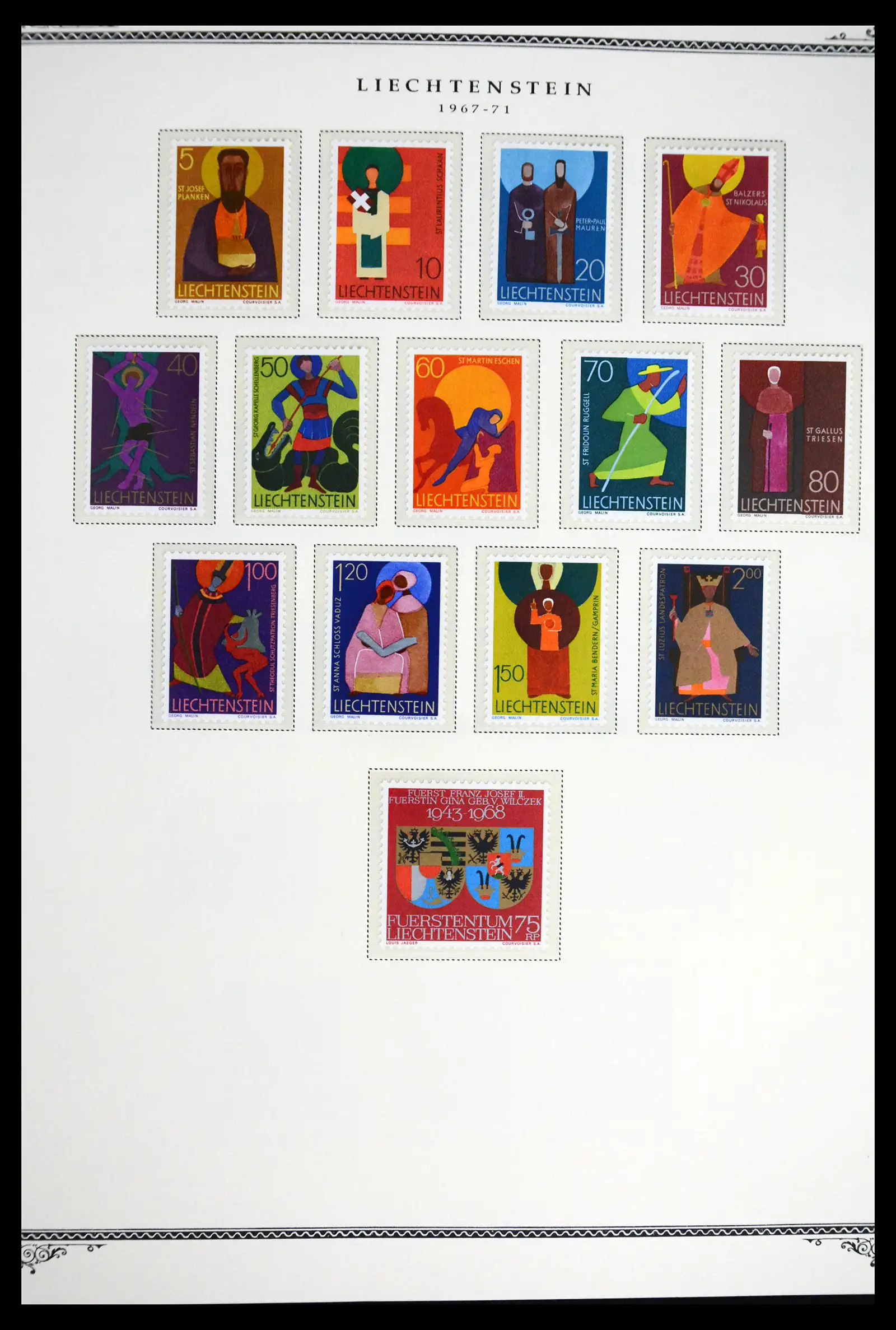 41586 0013 - Stamp collection 41586 Liechtenstein complete 1955-2010.