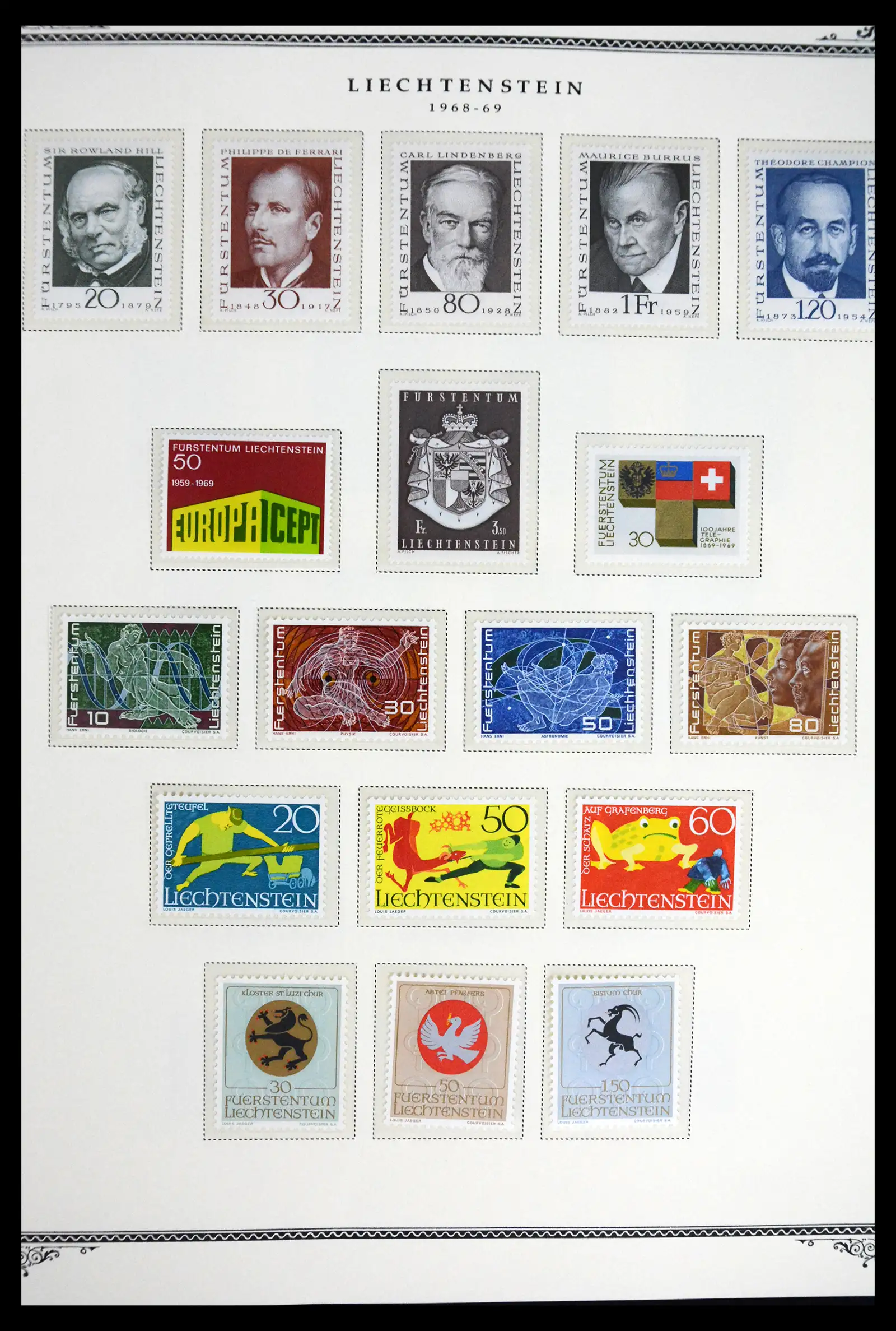 41586 0014 - Stamp collection 41586 Liechtenstein complete 1955-2010.
