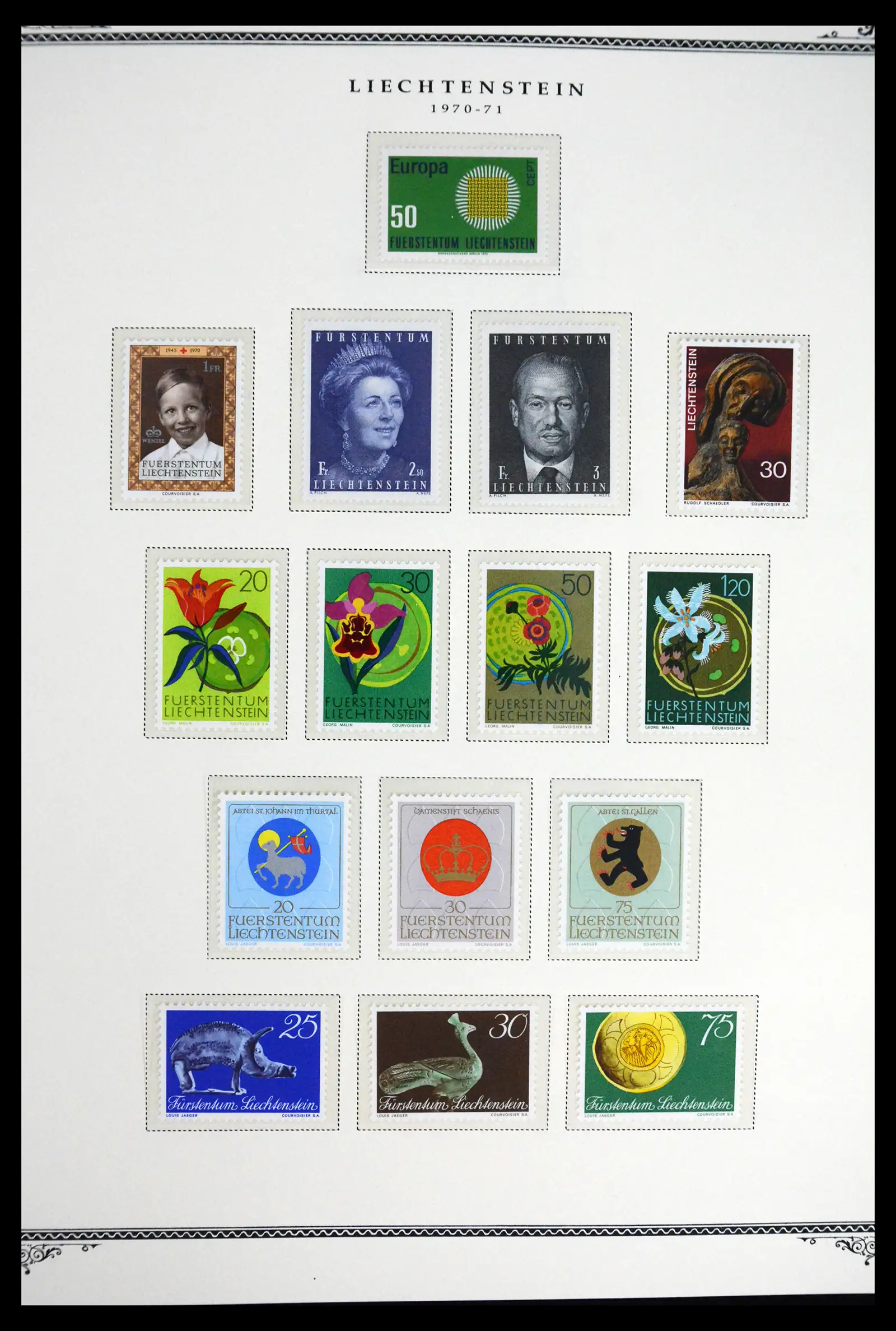 41586 0015 - Stamp collection 41586 Liechtenstein complete 1955-2010.