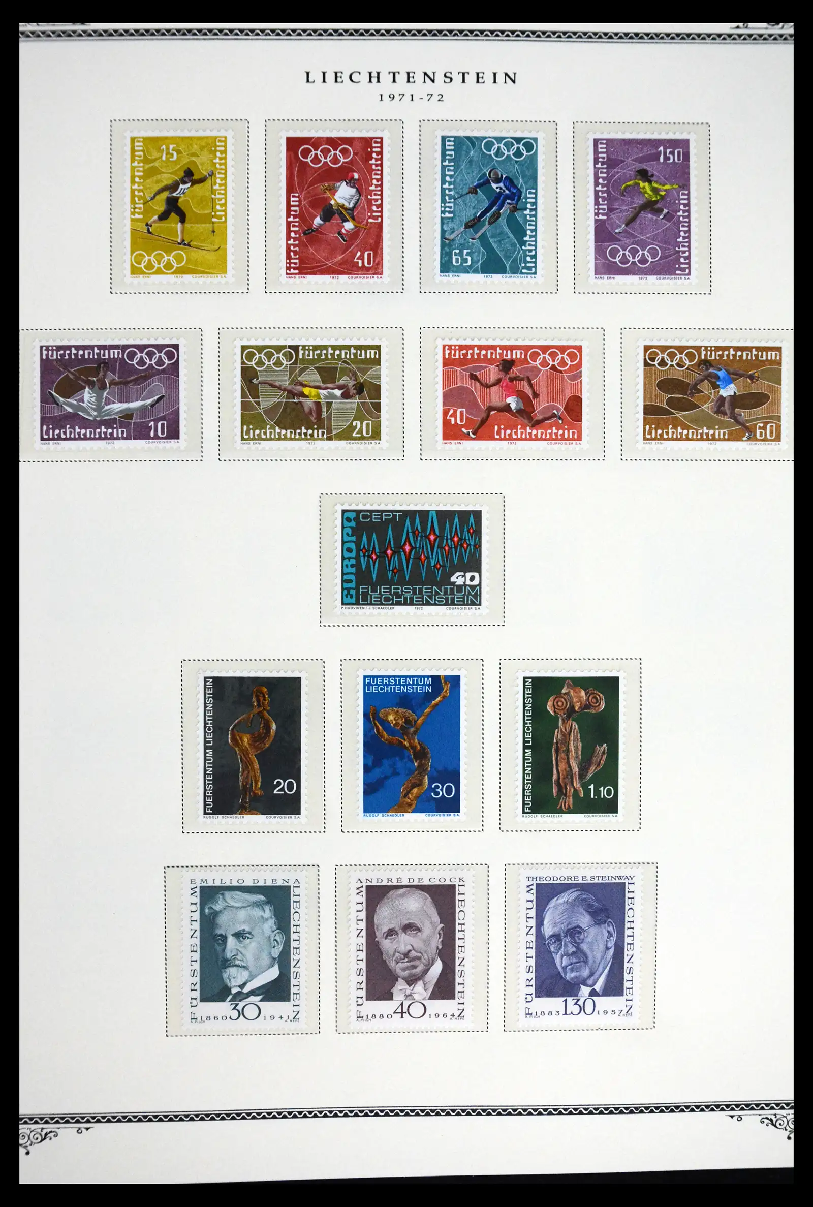 41586 0018 - Stamp collection 41586 Liechtenstein complete 1955-2010.