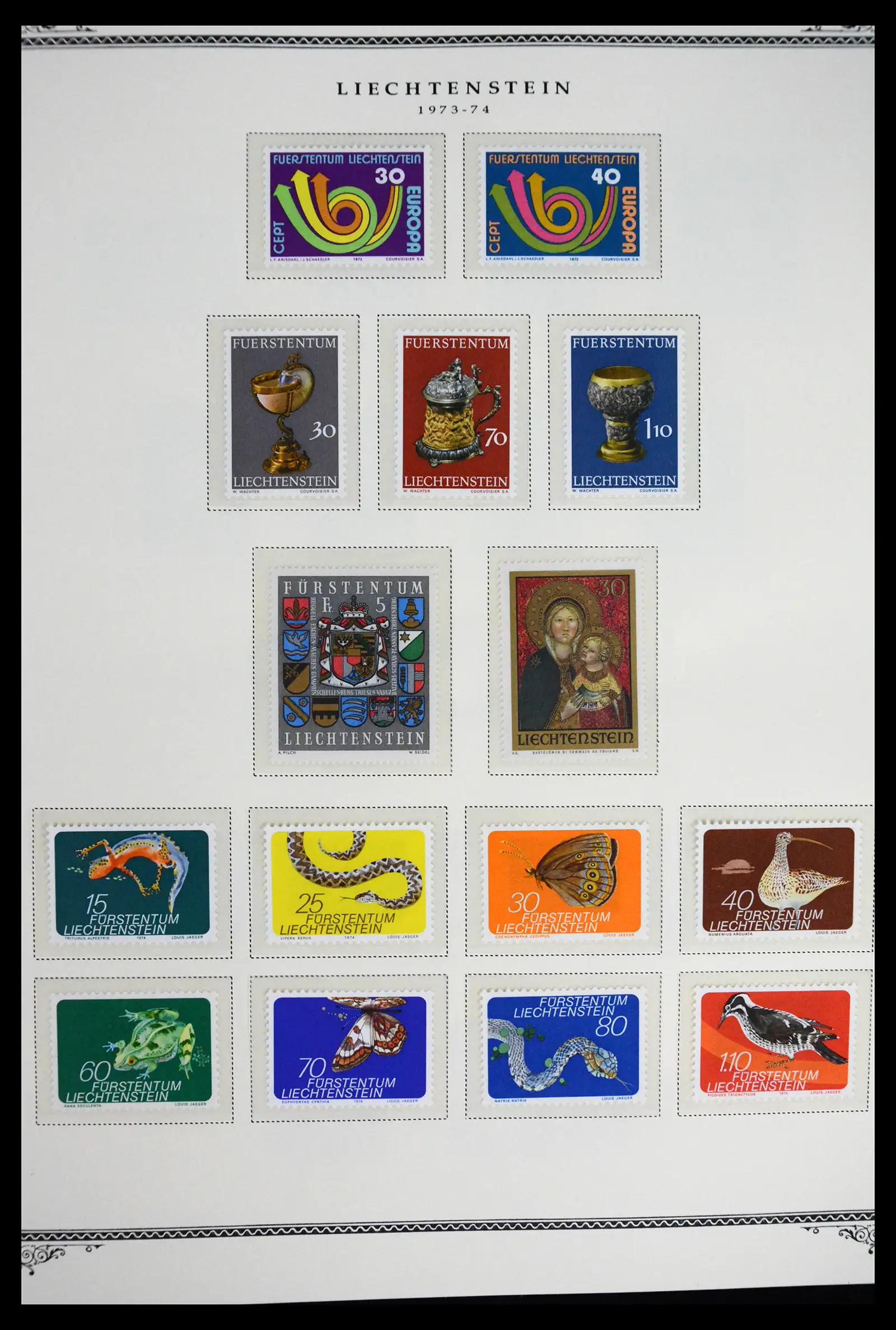 41586 0020 - Stamp collection 41586 Liechtenstein complete 1955-2010.