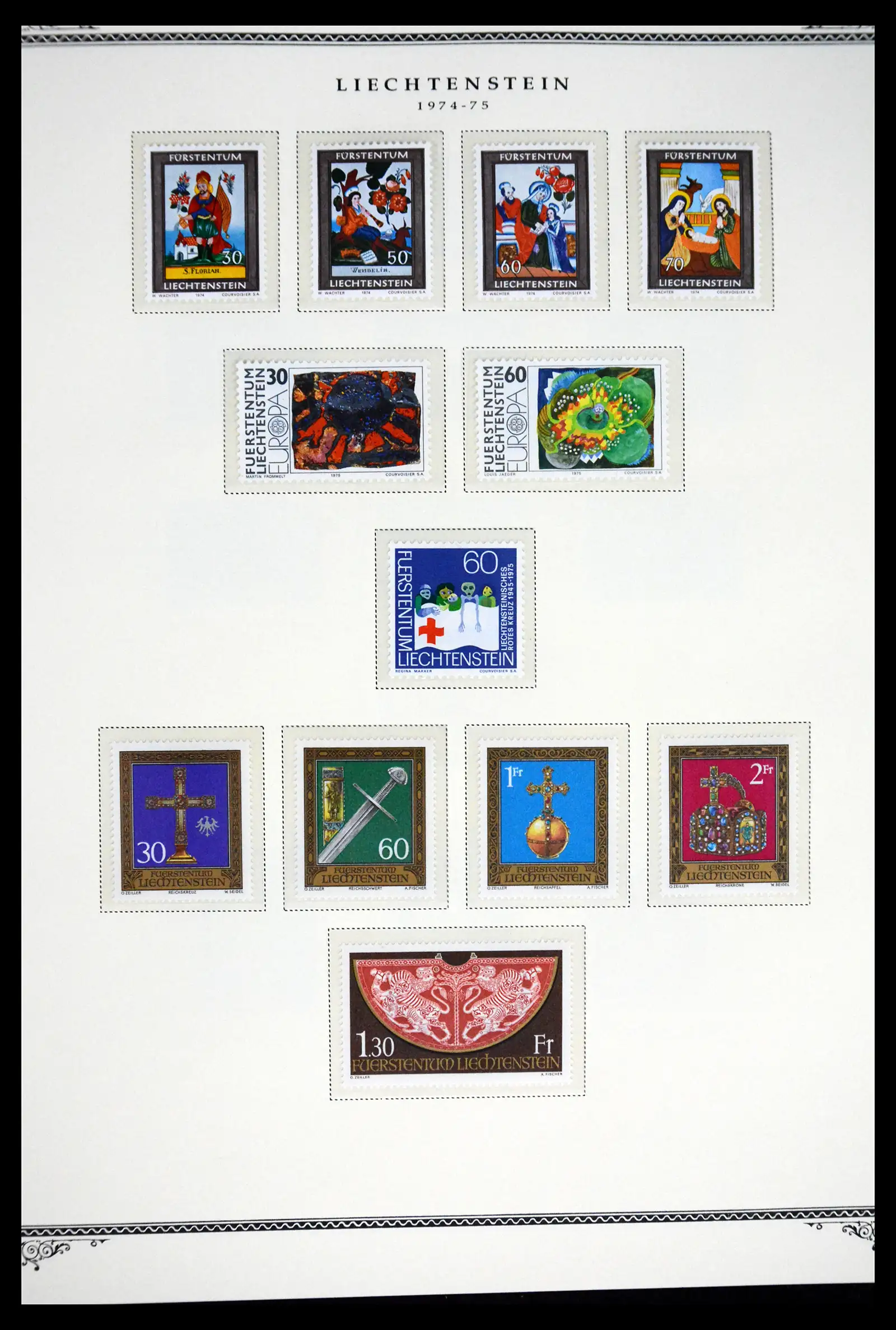 41586 0022 - Stamp collection 41586 Liechtenstein complete 1955-2010.