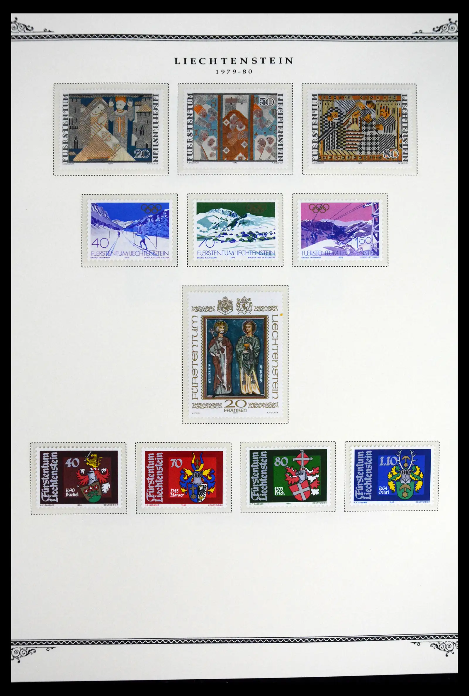 41586 0032 - Stamp collection 41586 Liechtenstein complete 1955-2010.