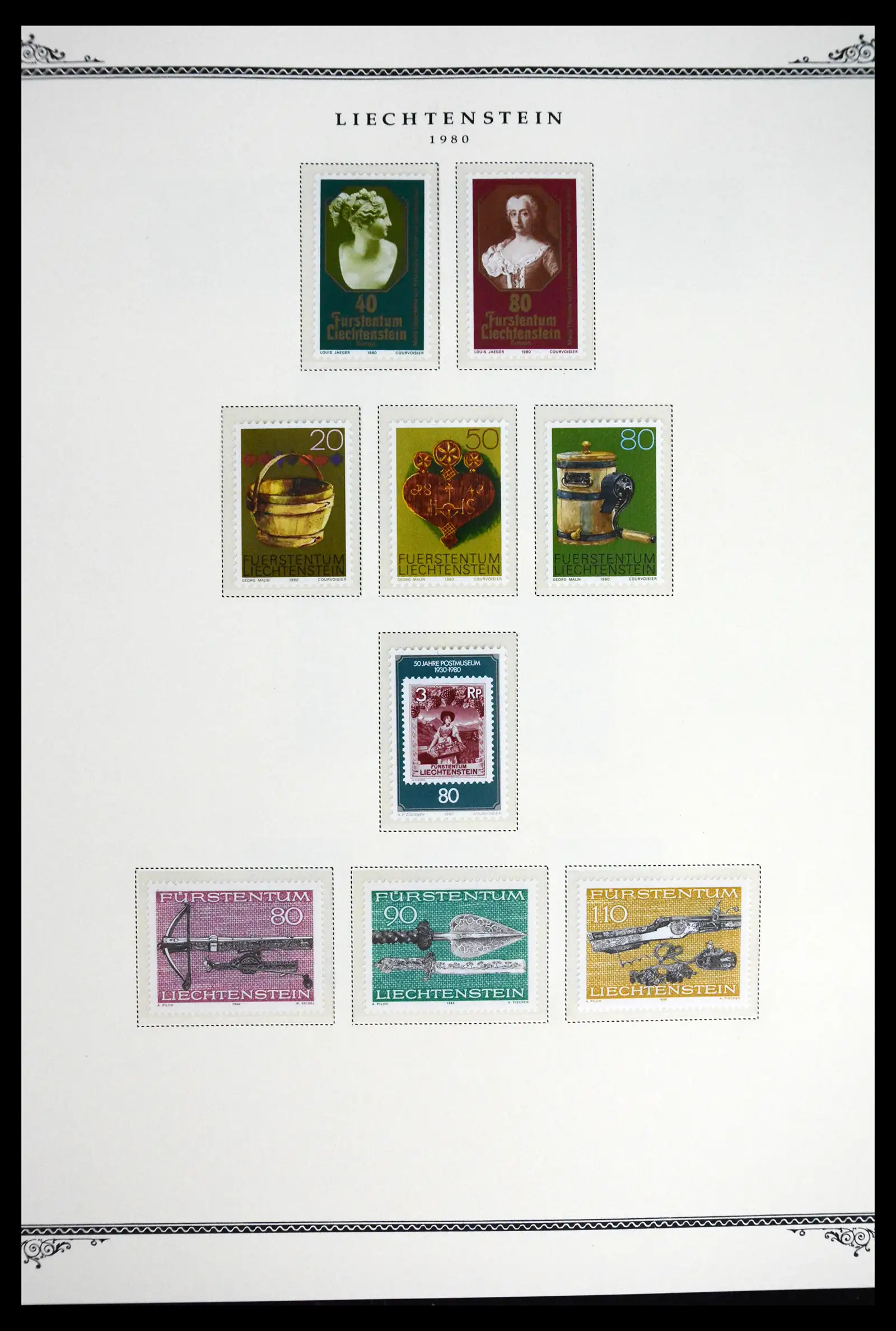 41586 0033 - Stamp collection 41586 Liechtenstein complete 1955-2010.