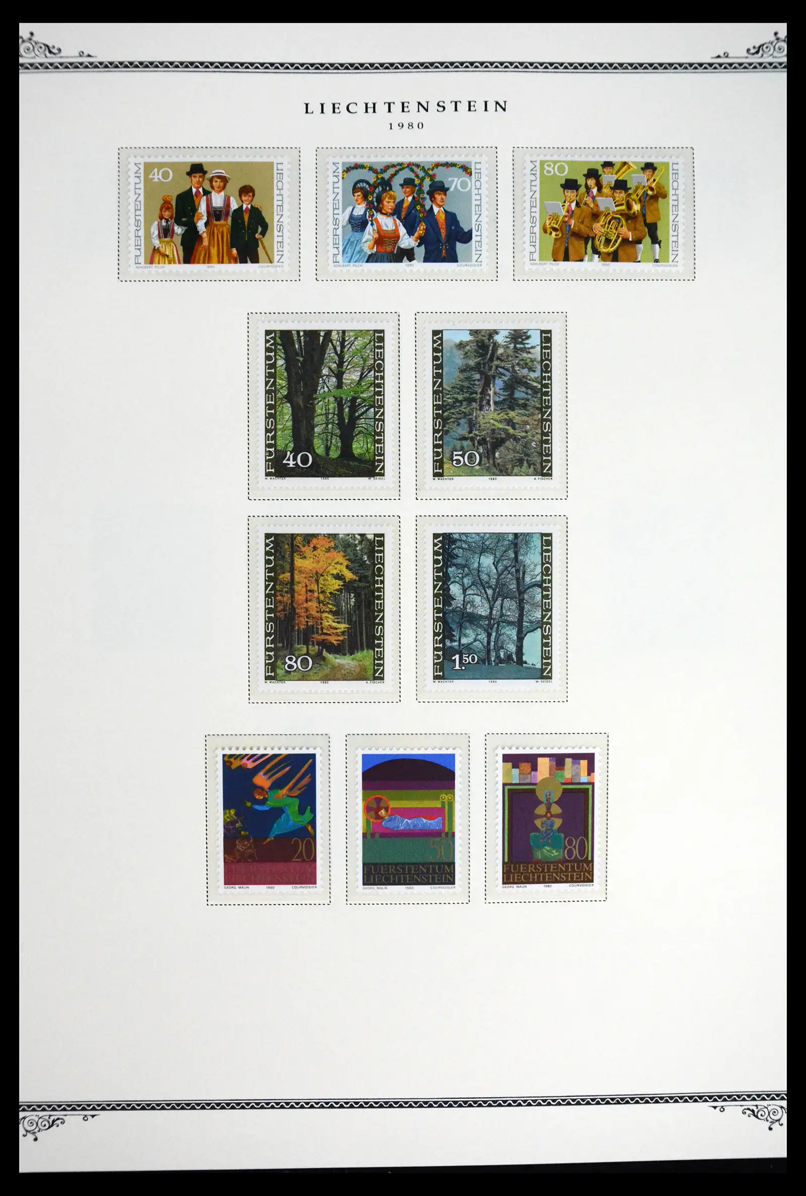 41586 0034 - Stamp collection 41586 Liechtenstein complete 1955-2010.
