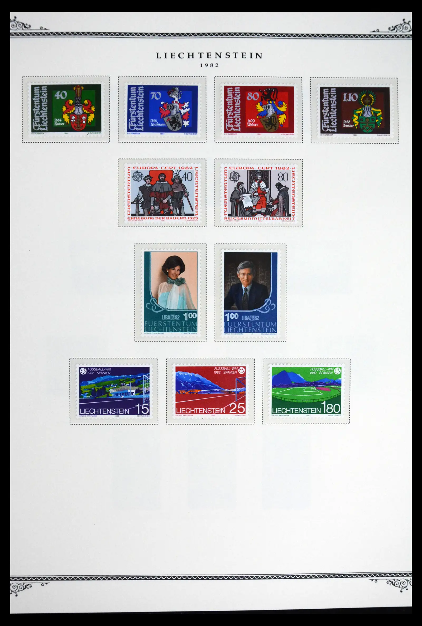 41586 0038 - Stamp collection 41586 Liechtenstein complete 1955-2010.