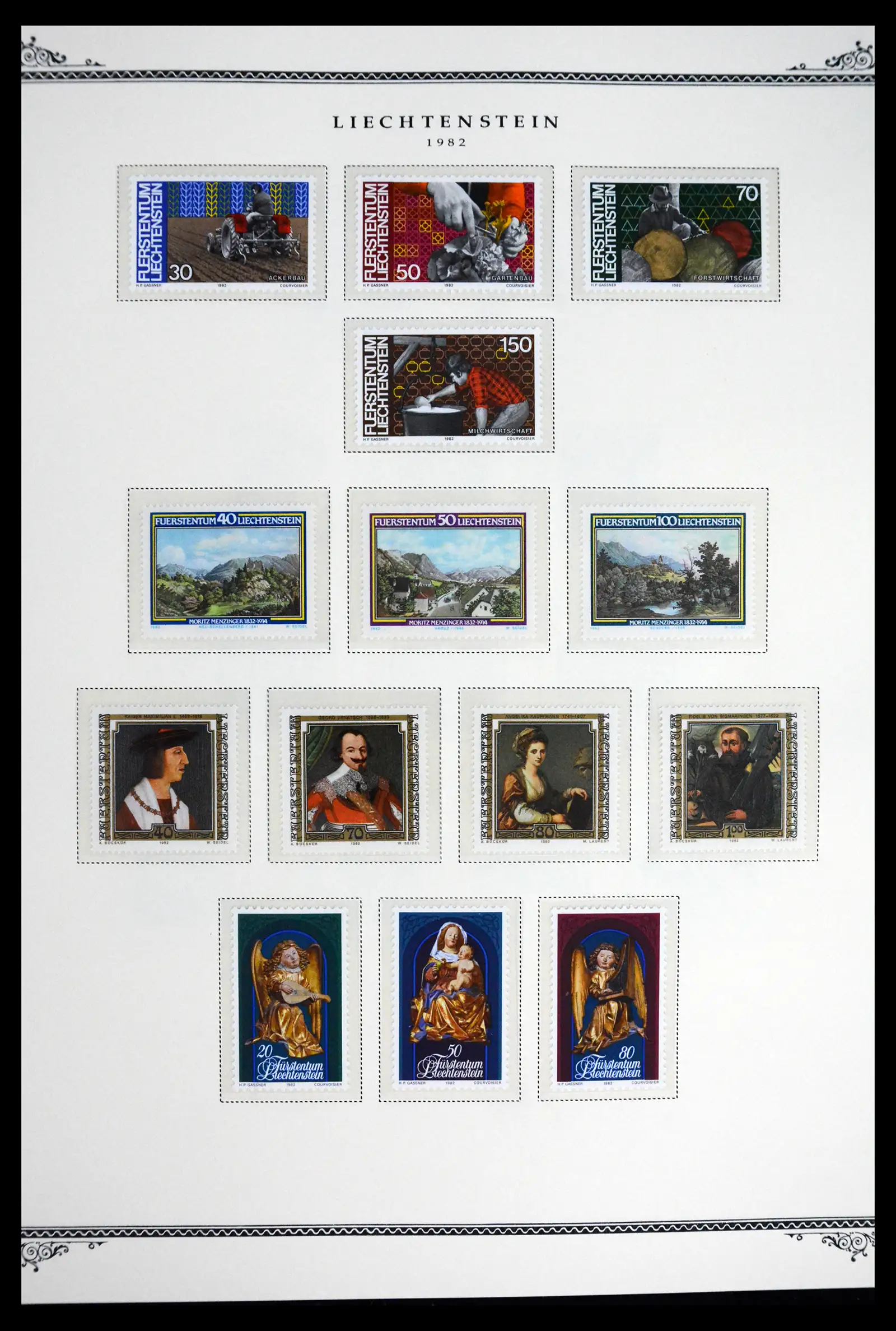 41586 0039 - Stamp collection 41586 Liechtenstein complete 1955-2010.