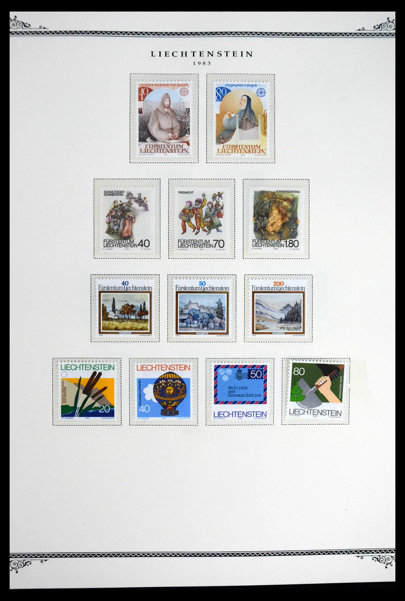 41586 0040 - Stamp collection 41586 Liechtenstein complete 1955-2010.