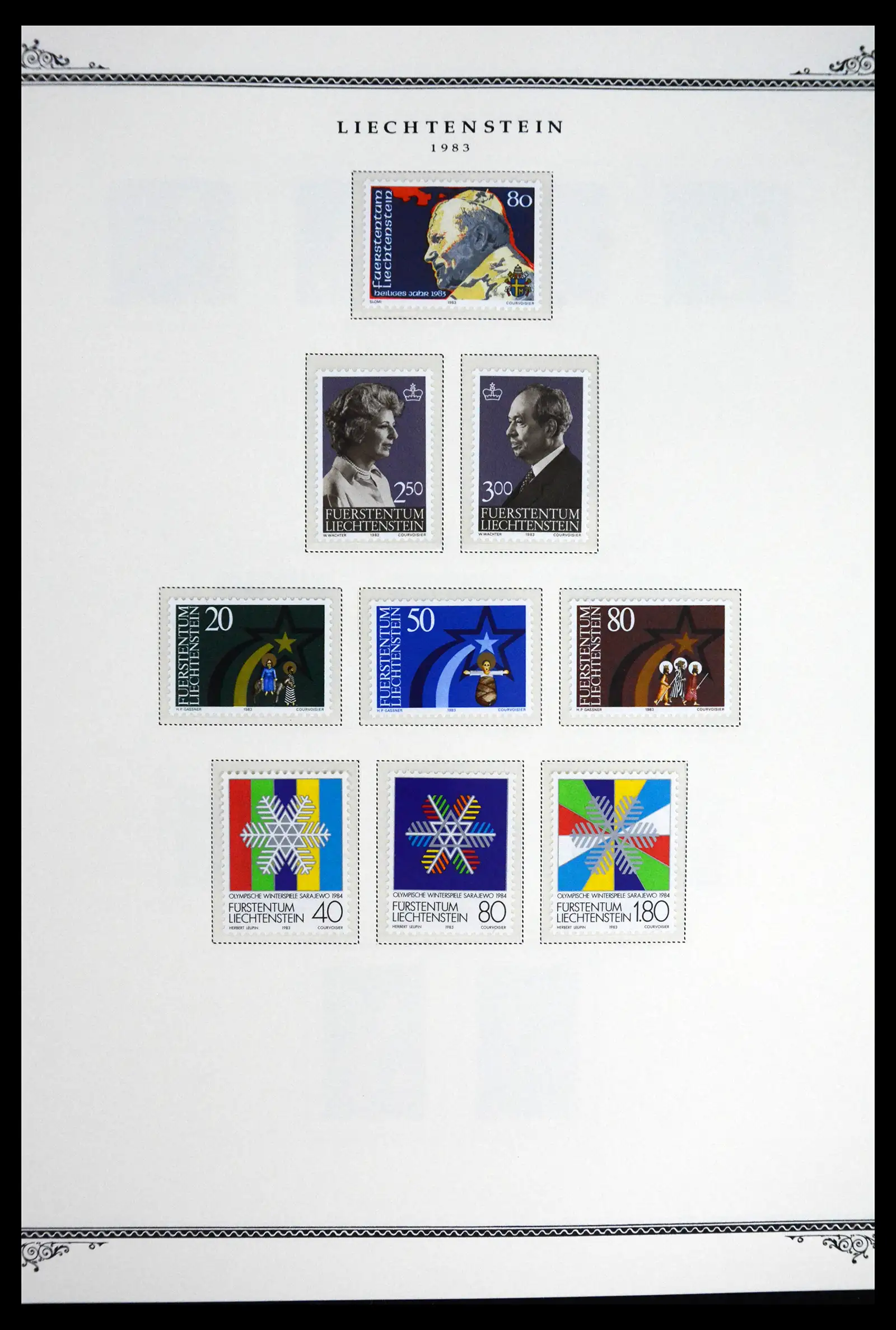 41586 0041 - Stamp collection 41586 Liechtenstein complete 1955-2010.