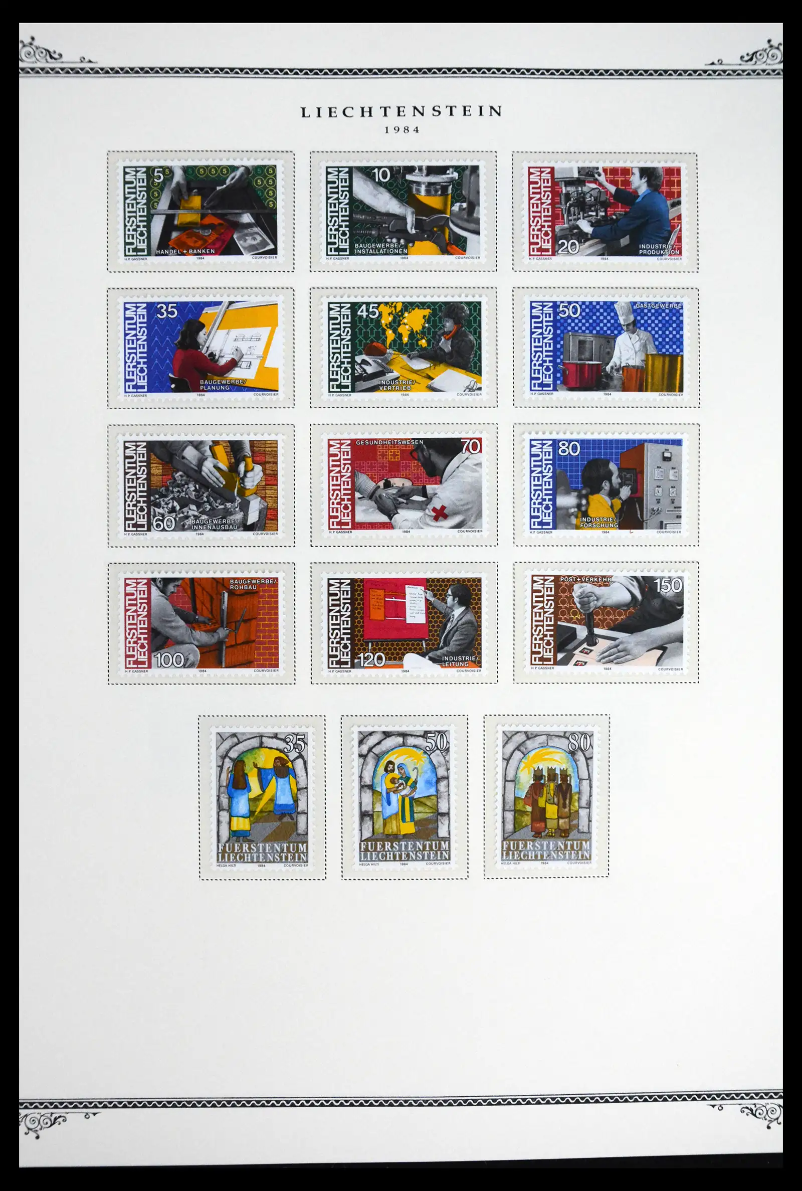 41586 0043 - Stamp collection 41586 Liechtenstein complete 1955-2010.