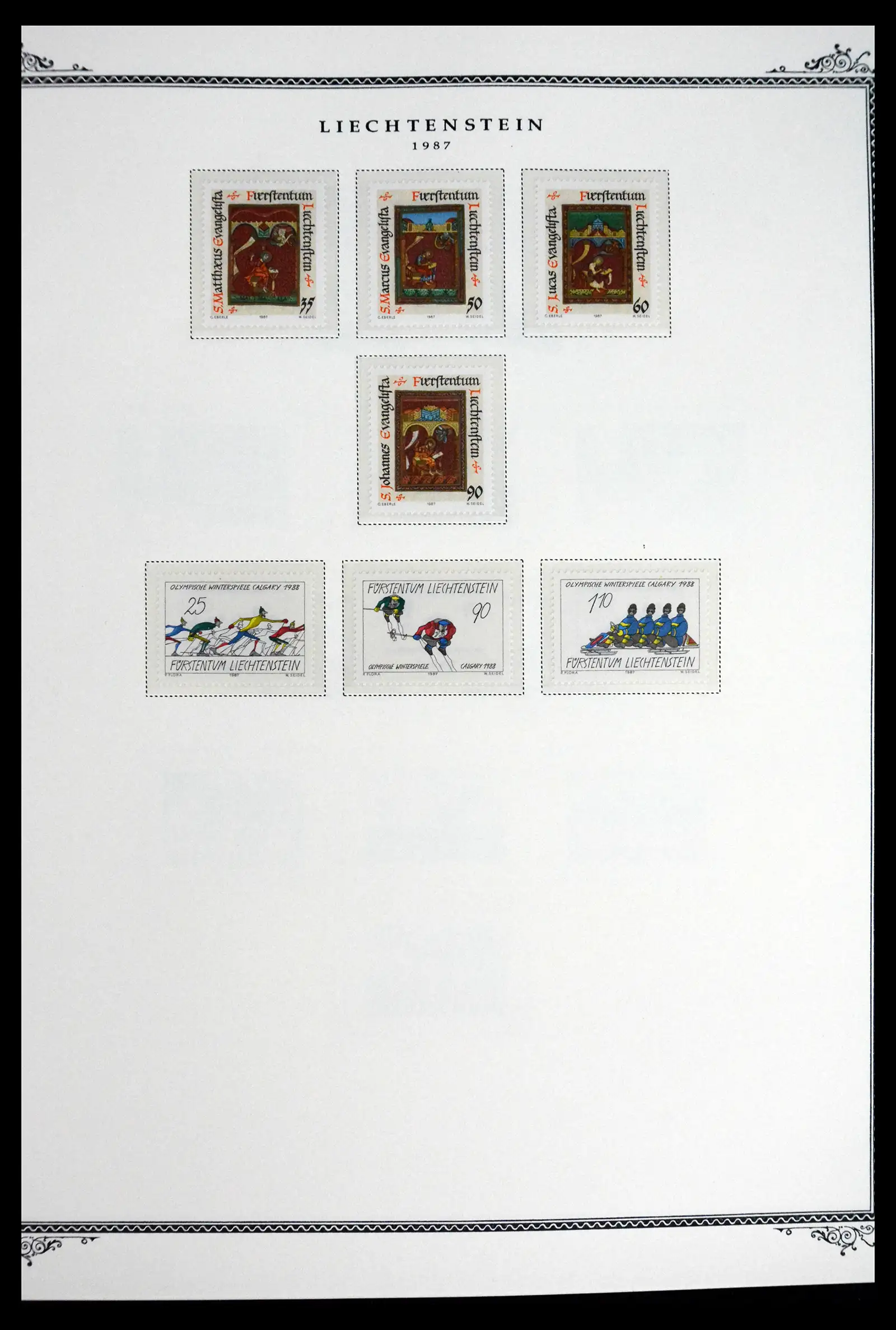 41586 0051 - Stamp collection 41586 Liechtenstein complete 1955-2010.