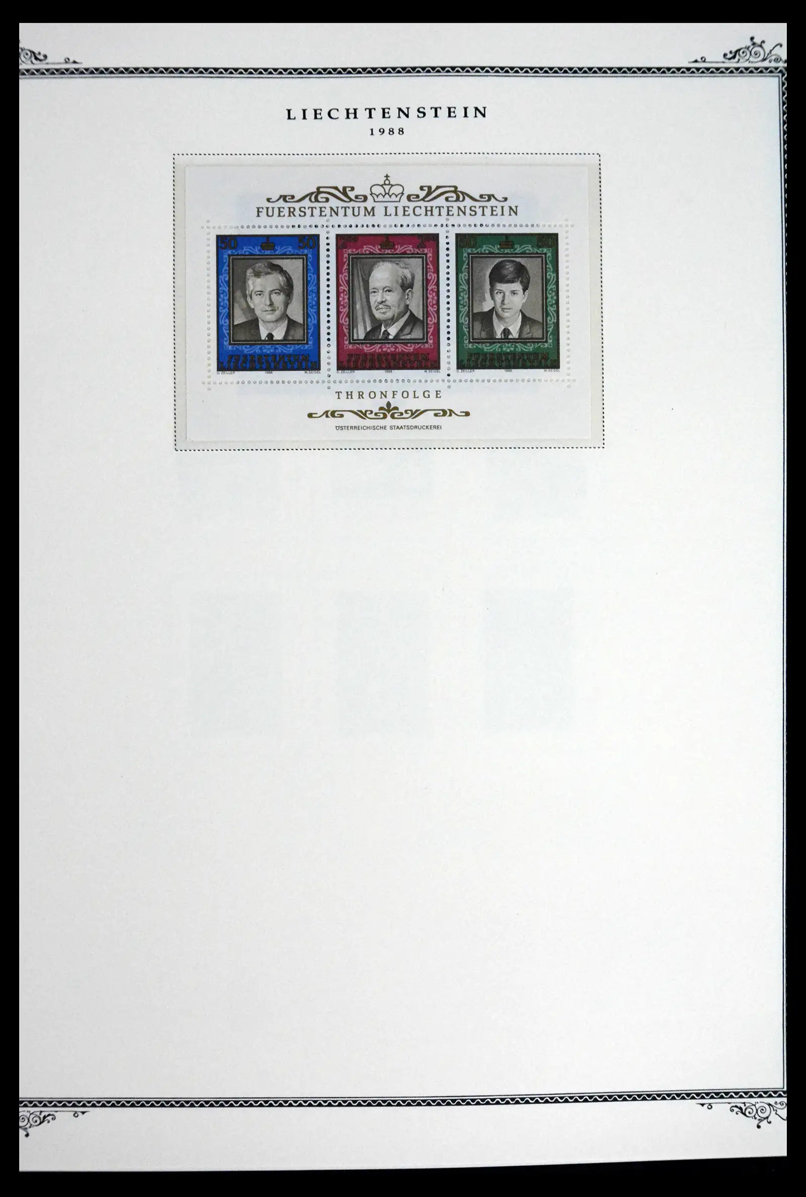 41586 0053 - Stamp collection 41586 Liechtenstein complete 1955-2010.