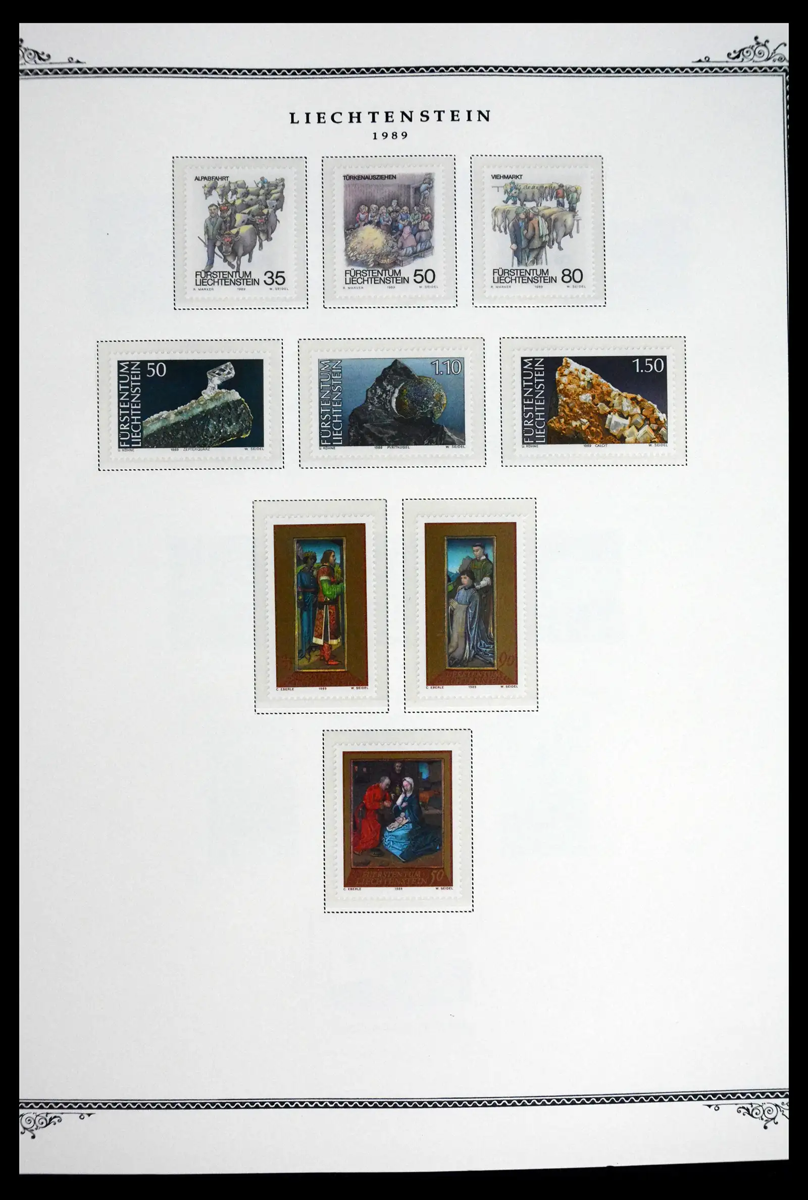 41586 0056 - Stamp collection 41586 Liechtenstein complete 1955-2010.