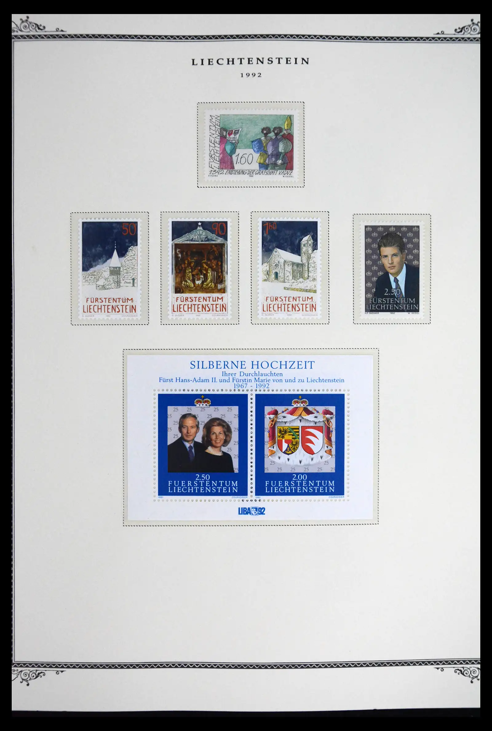 41586 0063 - Stamp collection 41586 Liechtenstein complete 1955-2010.