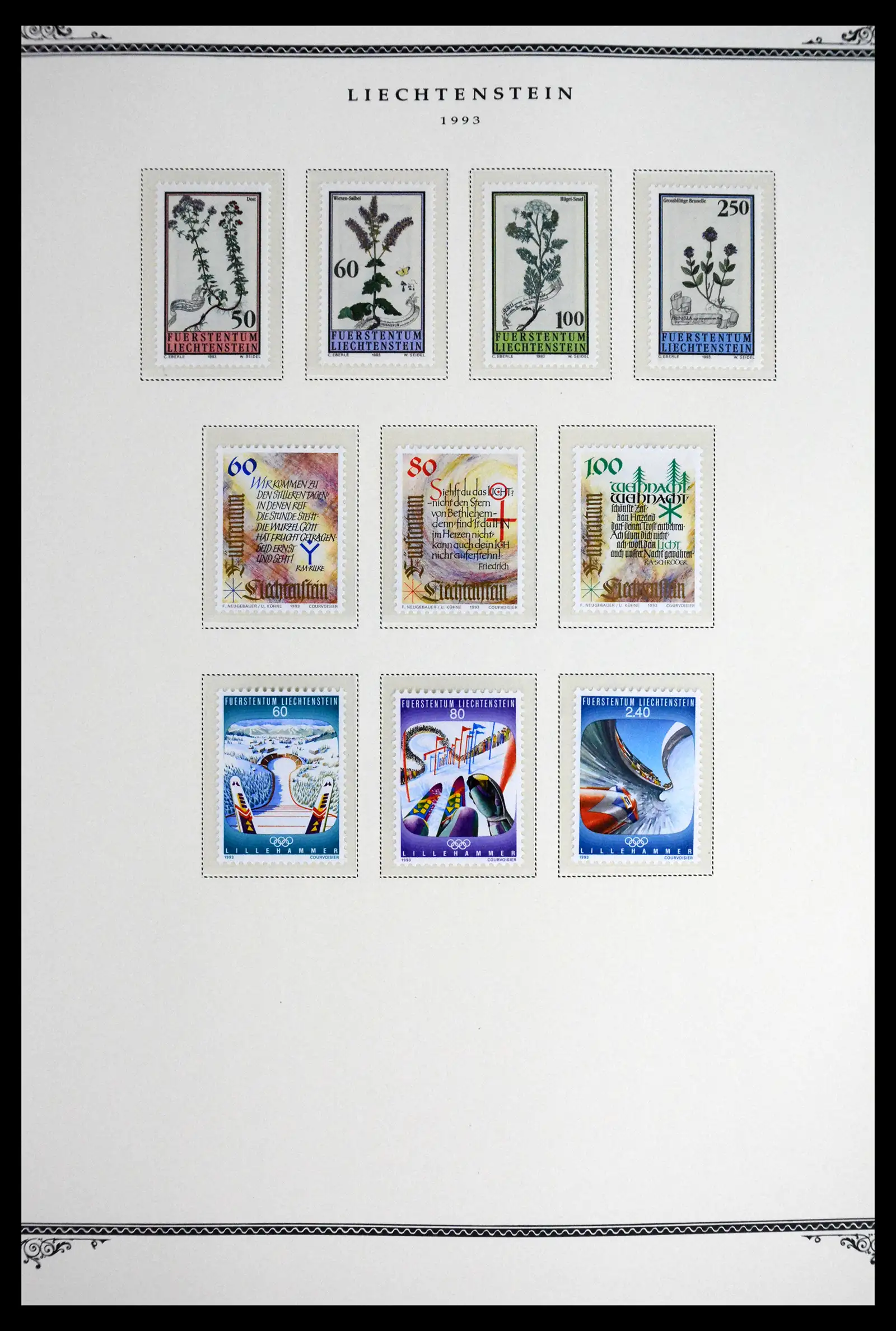 41586 0065 - Stamp collection 41586 Liechtenstein complete 1955-2010.
