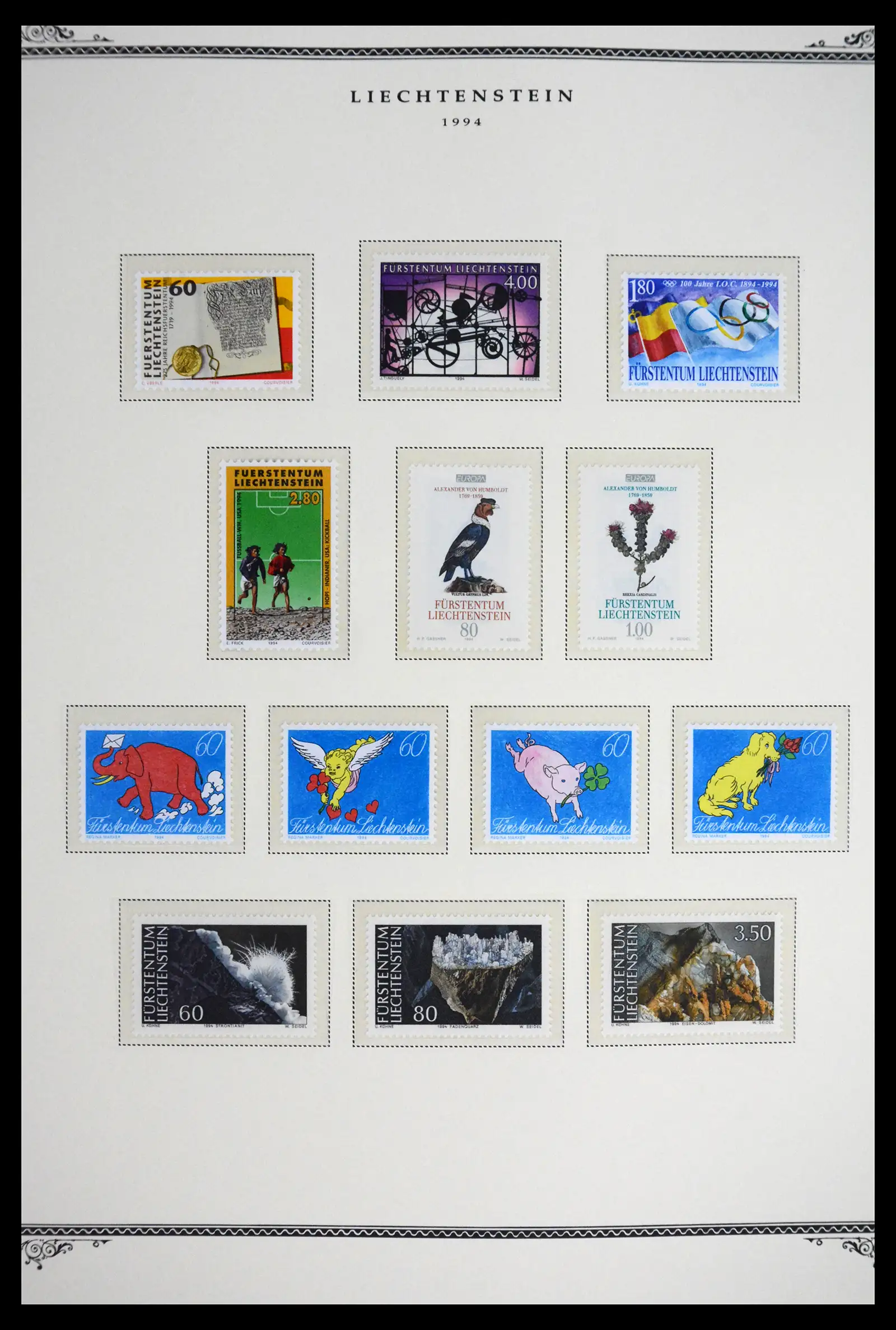 41586 0067 - Stamp collection 41586 Liechtenstein complete 1955-2010.