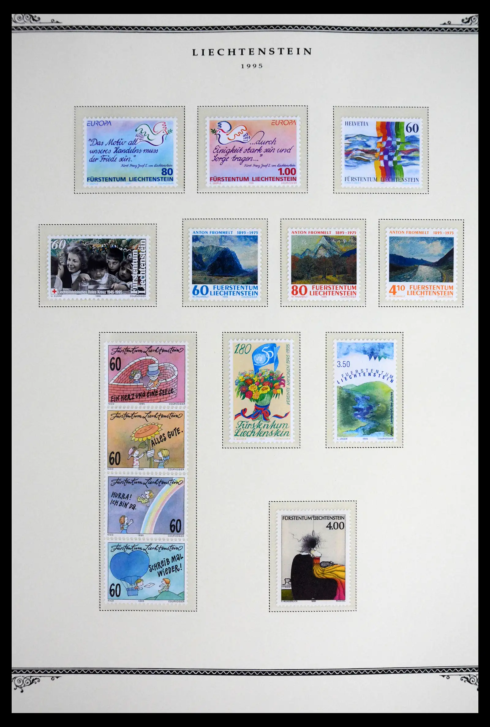 41586 0069 - Stamp collection 41586 Liechtenstein complete 1955-2010.