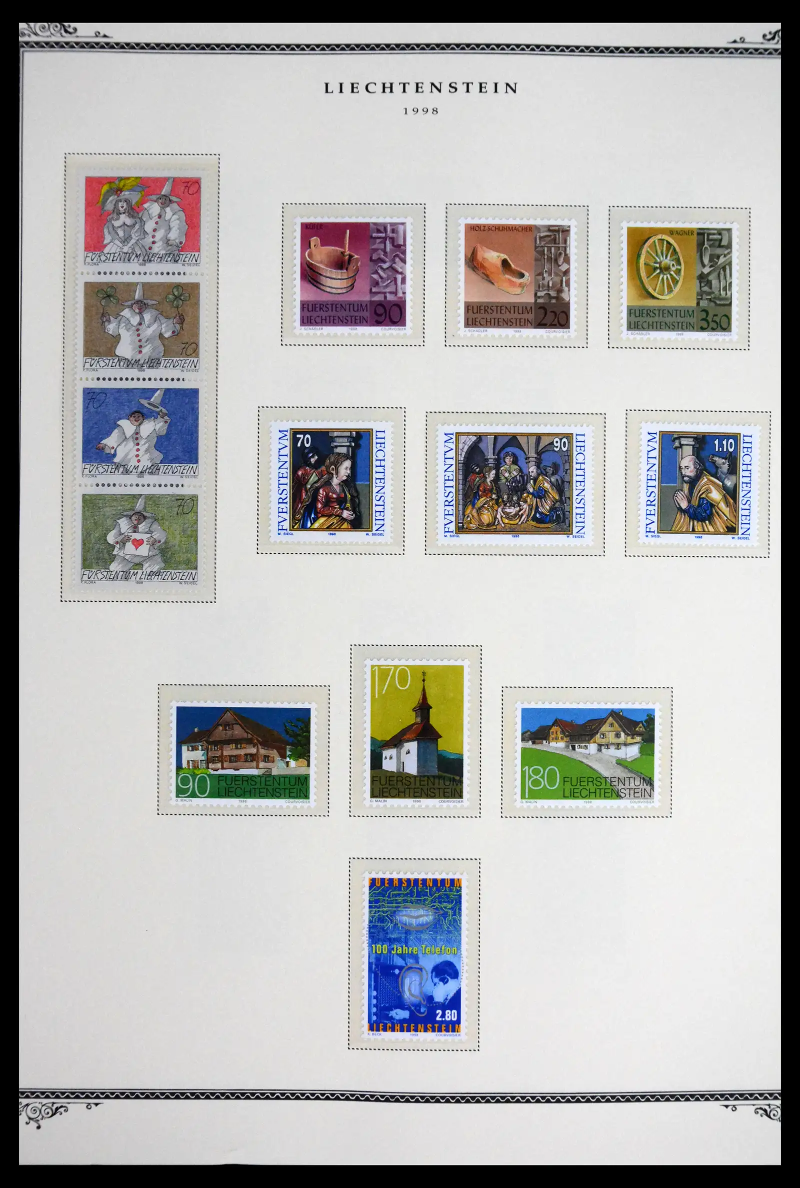 41586 0077 - Stamp collection 41586 Liechtenstein complete 1955-2010.