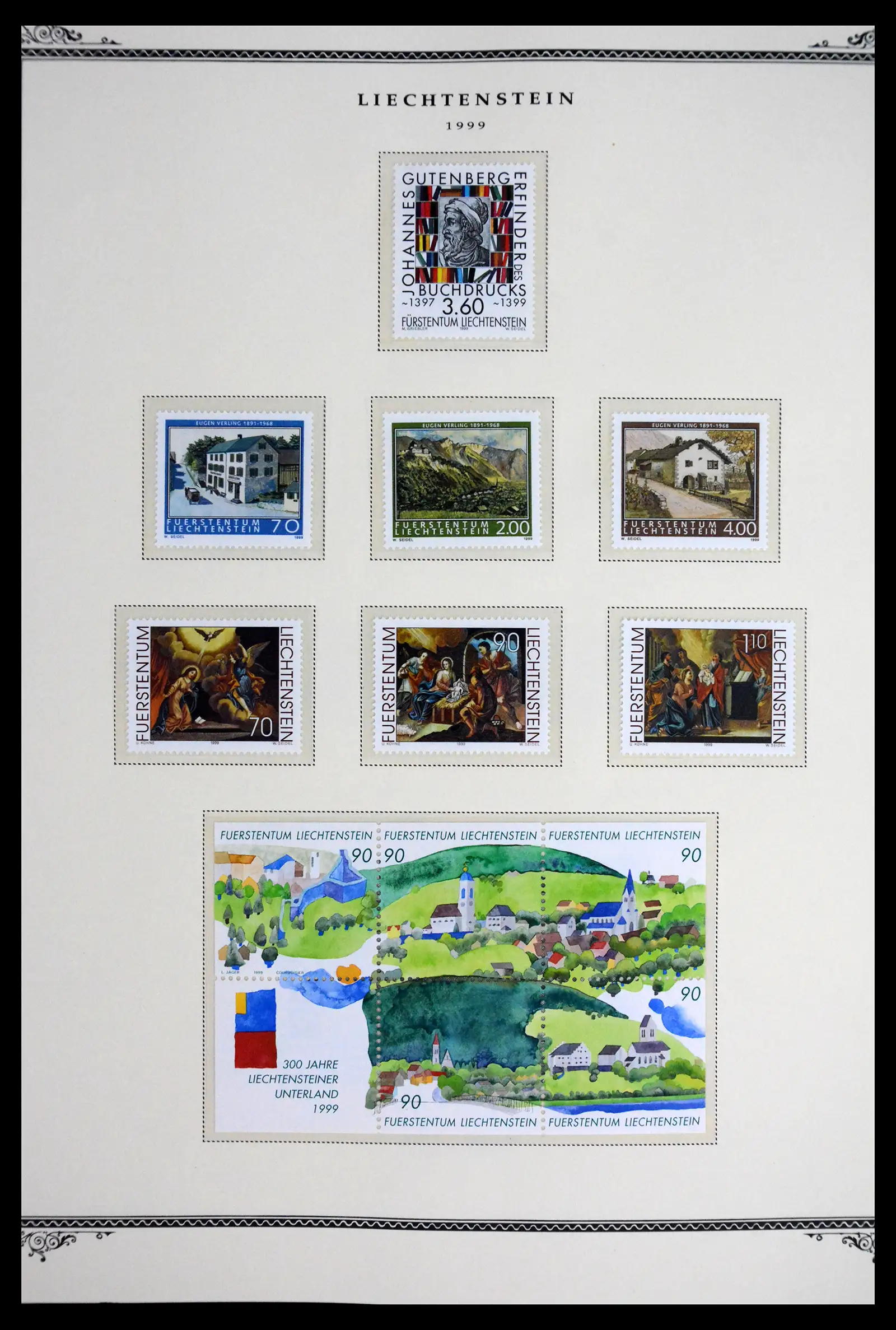 41586 0080 - Stamp collection 41586 Liechtenstein complete 1955-2010.