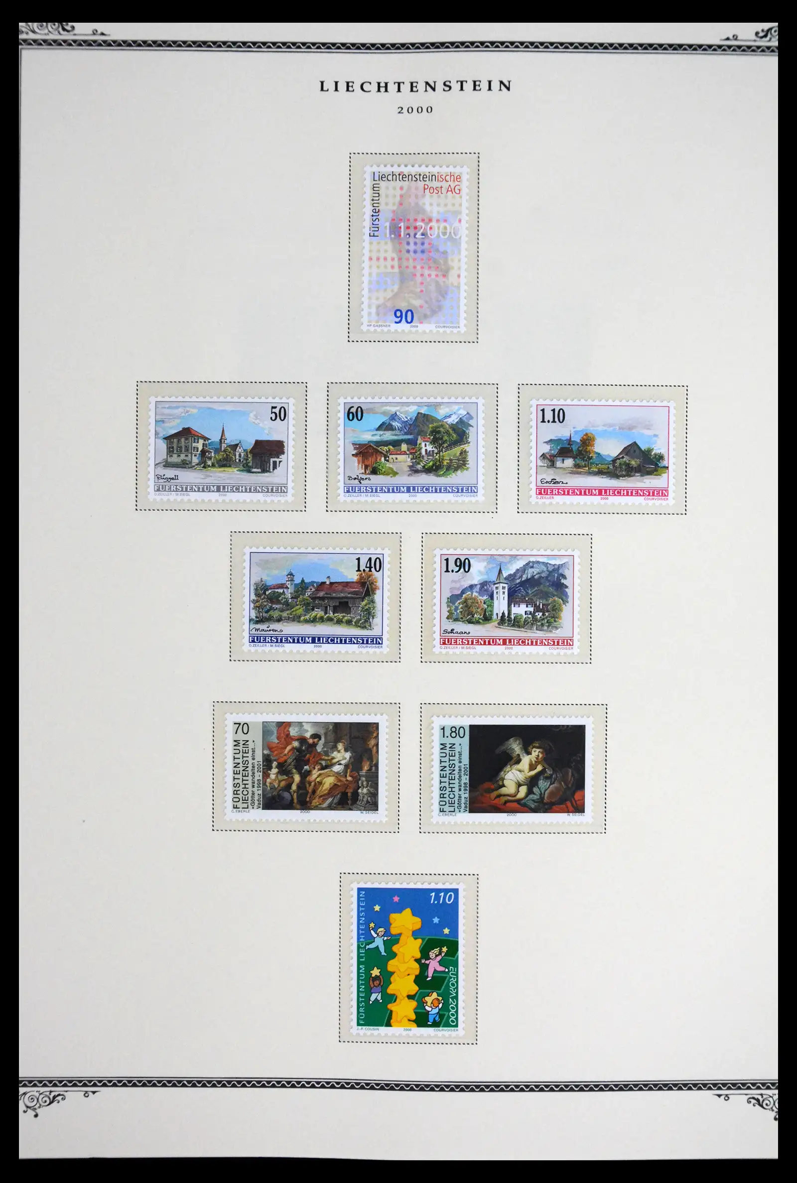 41586 0081 - Stamp collection 41586 Liechtenstein complete 1955-2010.