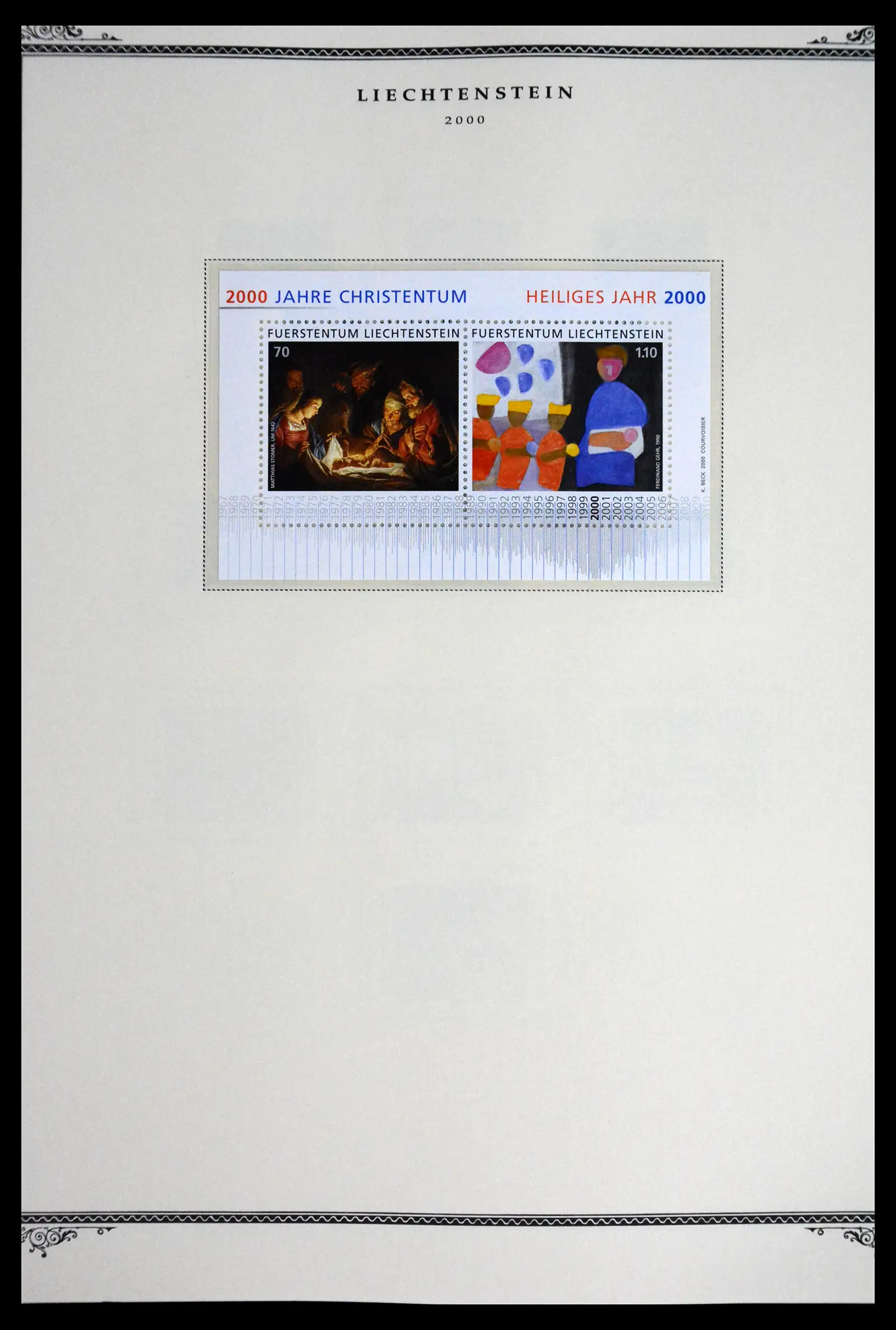 41586 0082 - Stamp collection 41586 Liechtenstein complete 1955-2010.