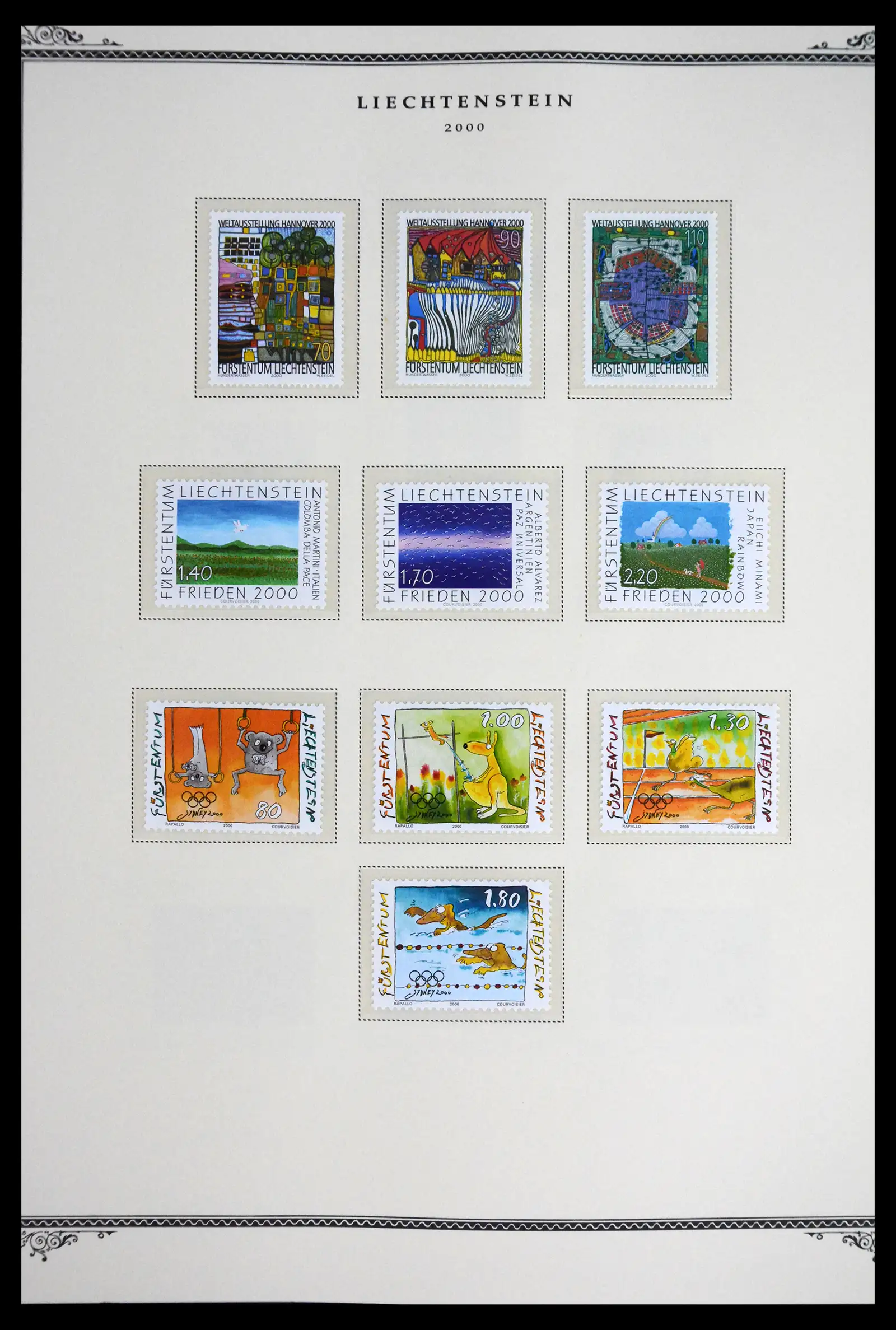 41586 0083 - Stamp collection 41586 Liechtenstein complete 1955-2010.