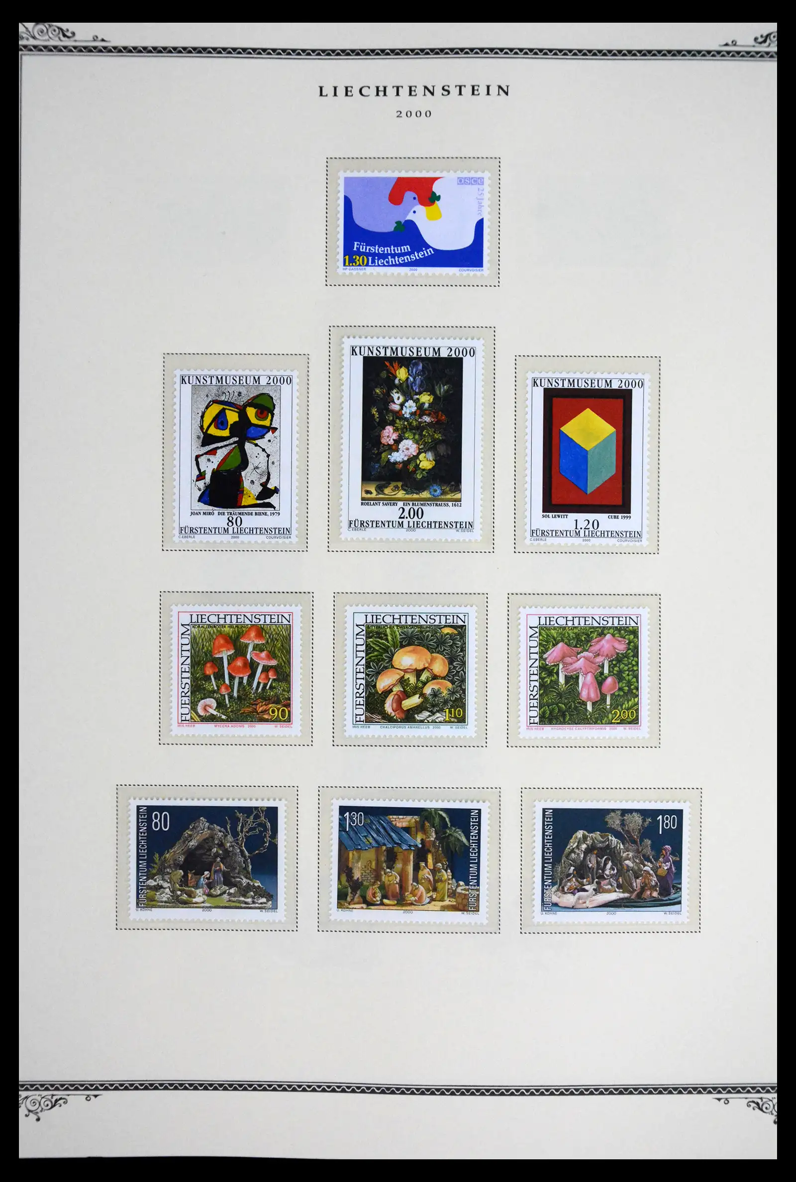 41586 0084 - Stamp collection 41586 Liechtenstein complete 1955-2010.