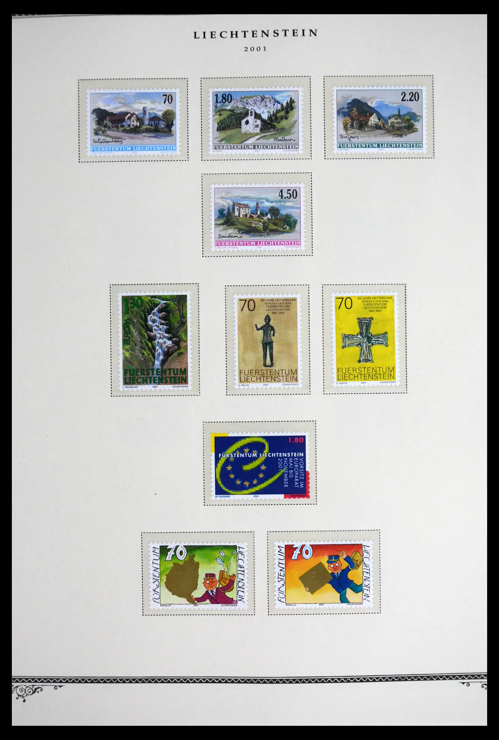 41586 0085 - Stamp collection 41586 Liechtenstein complete 1955-2010.