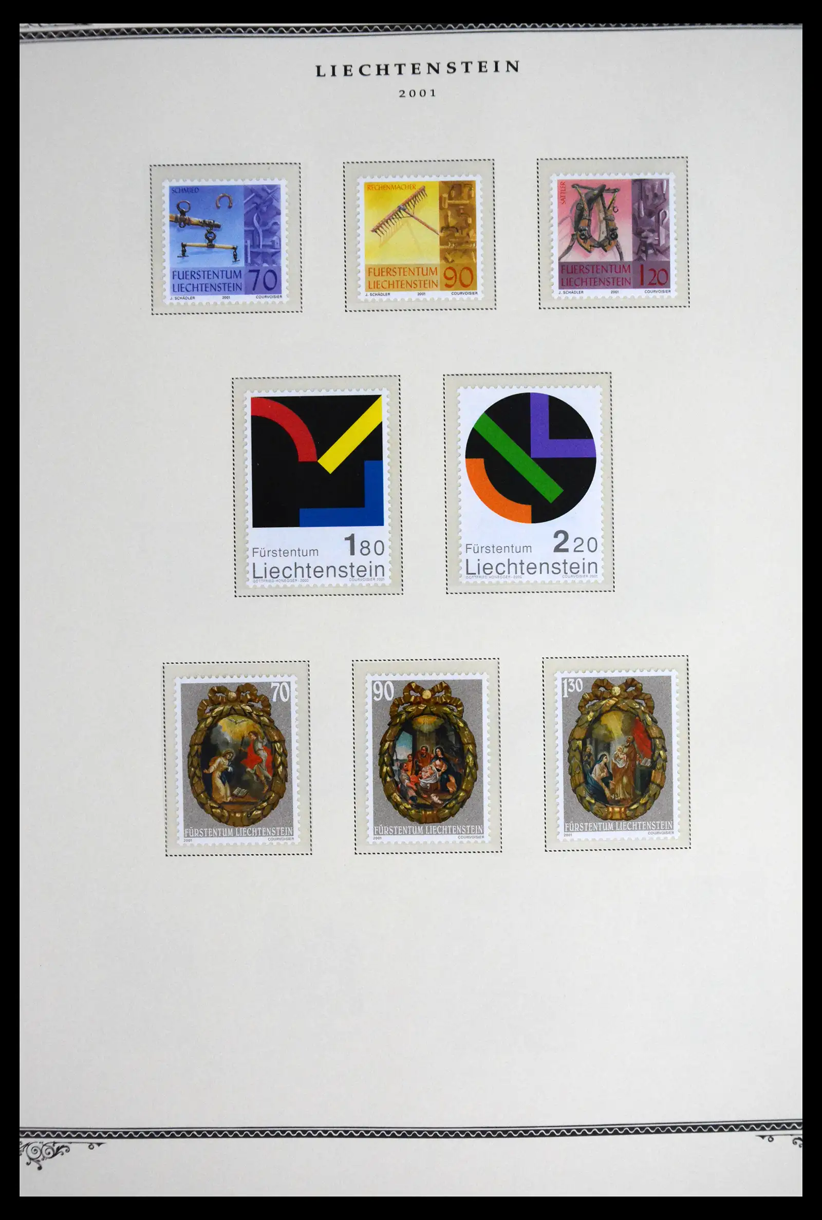 41586 0087 - Stamp collection 41586 Liechtenstein complete 1955-2010.