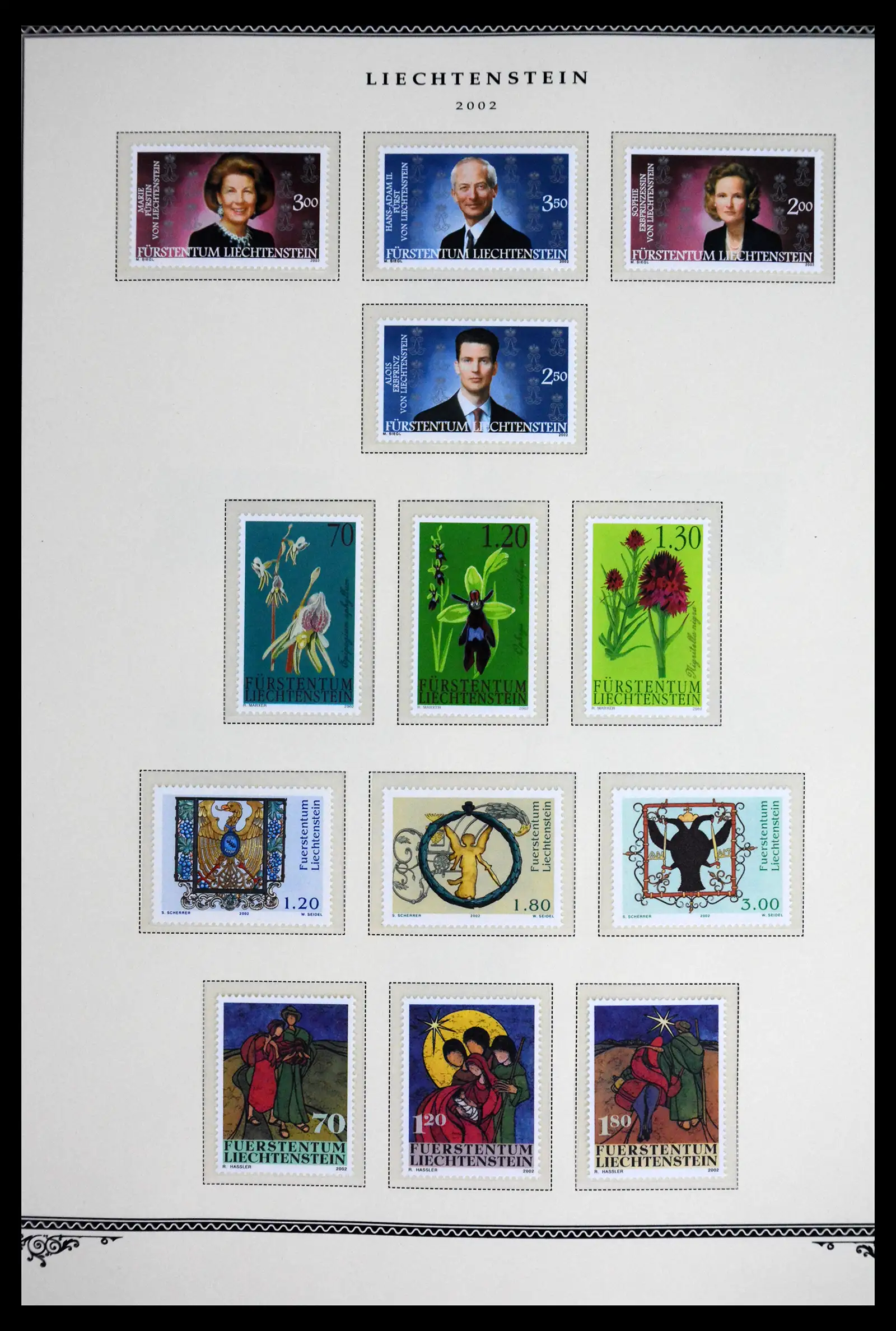 41586 0089 - Stamp collection 41586 Liechtenstein complete 1955-2010.