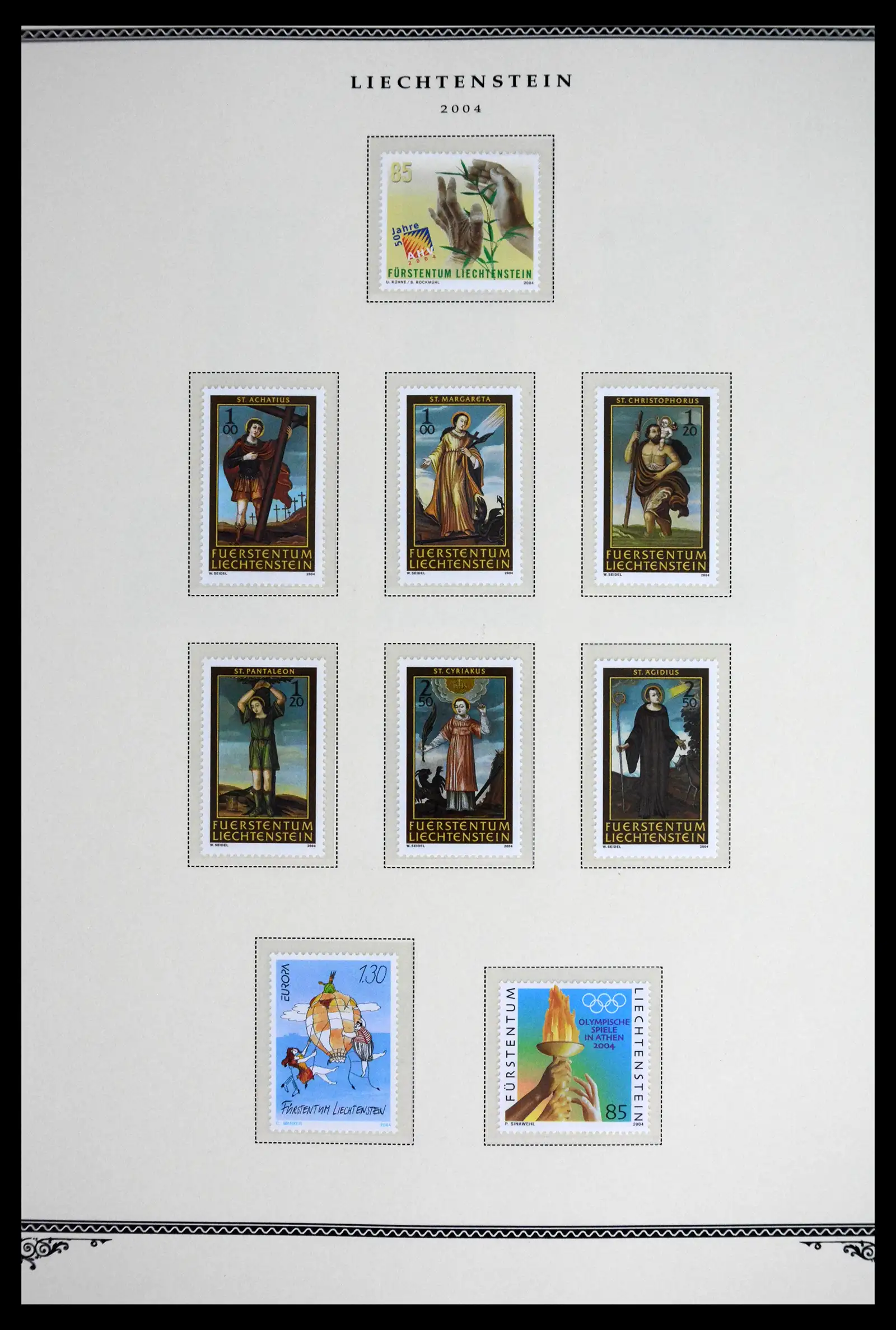 41586 0093 - Stamp collection 41586 Liechtenstein complete 1955-2010.