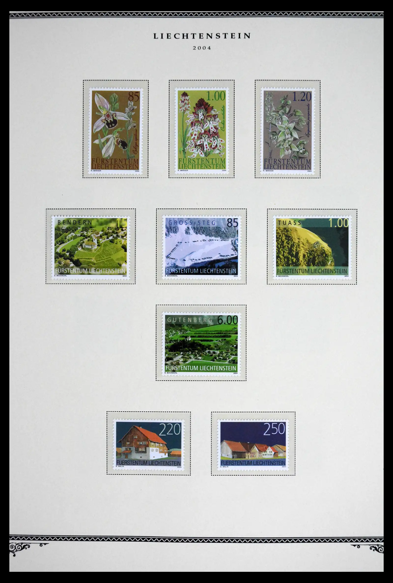 41586 0094 - Stamp collection 41586 Liechtenstein complete 1955-2010.