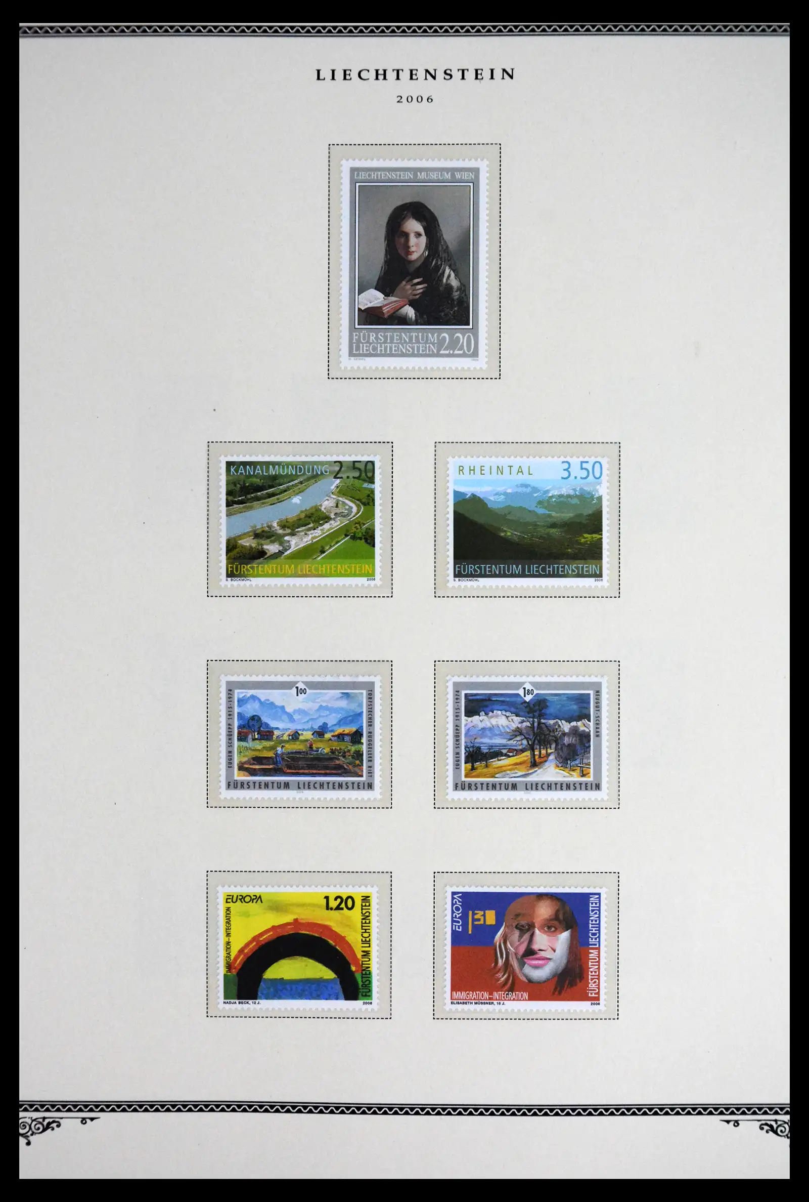 41586 0099 - Stamp collection 41586 Liechtenstein complete 1955-2010.