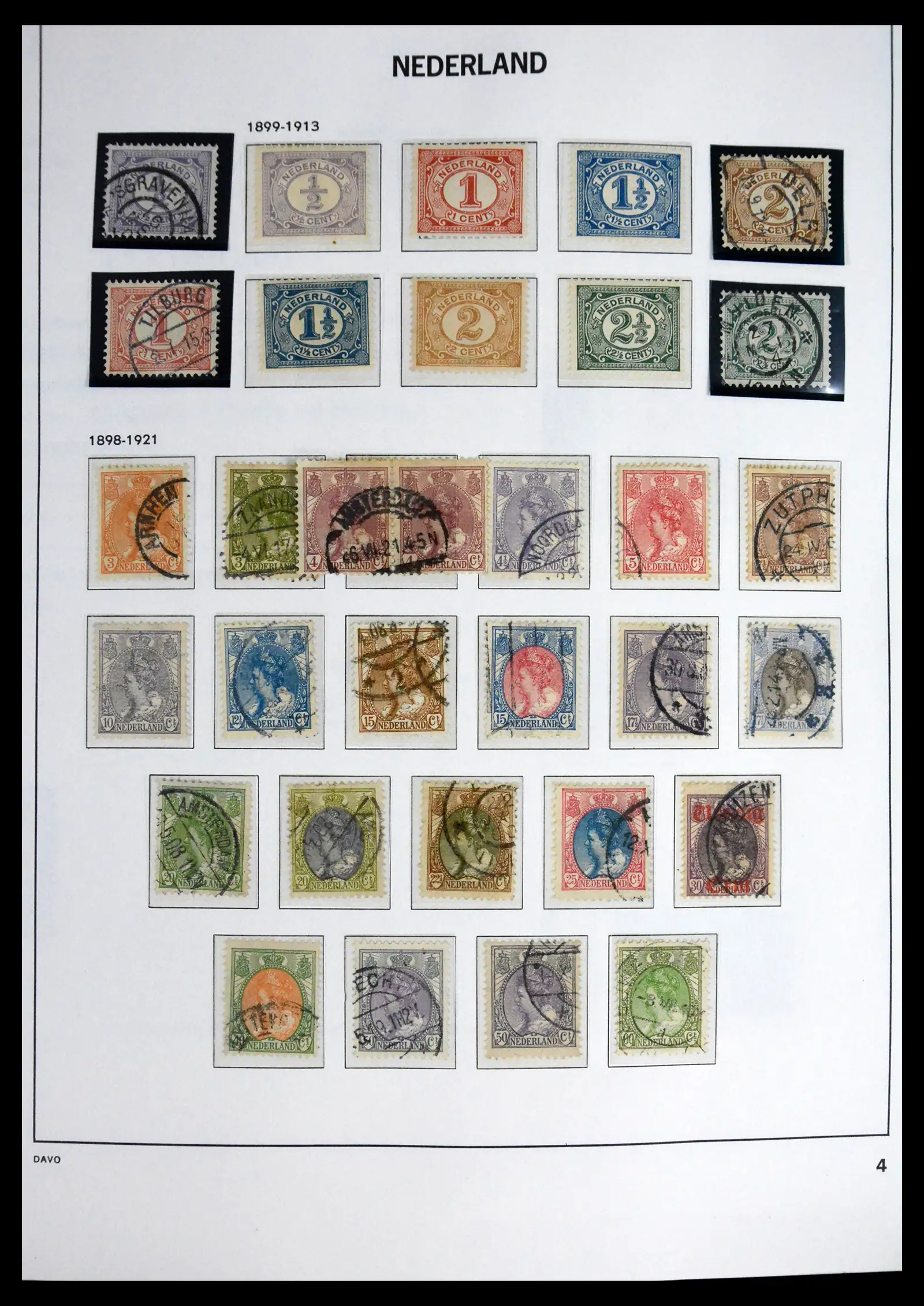 41590 0004 - Postzegelverzameling 41590 Nederland compleet 1852-1977.