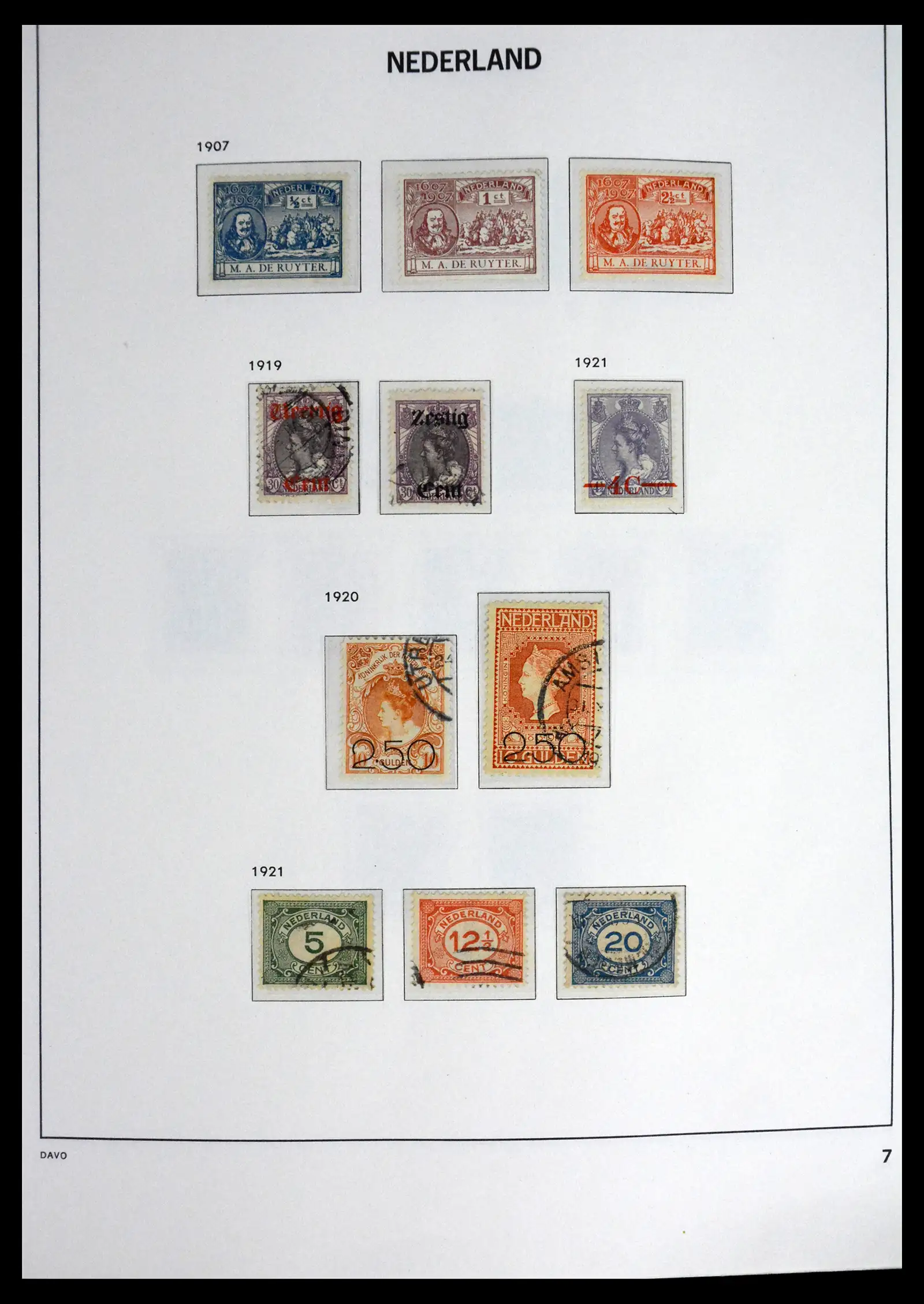 41590 0008 - Postzegelverzameling 41590 Nederland compleet 1852-1977.