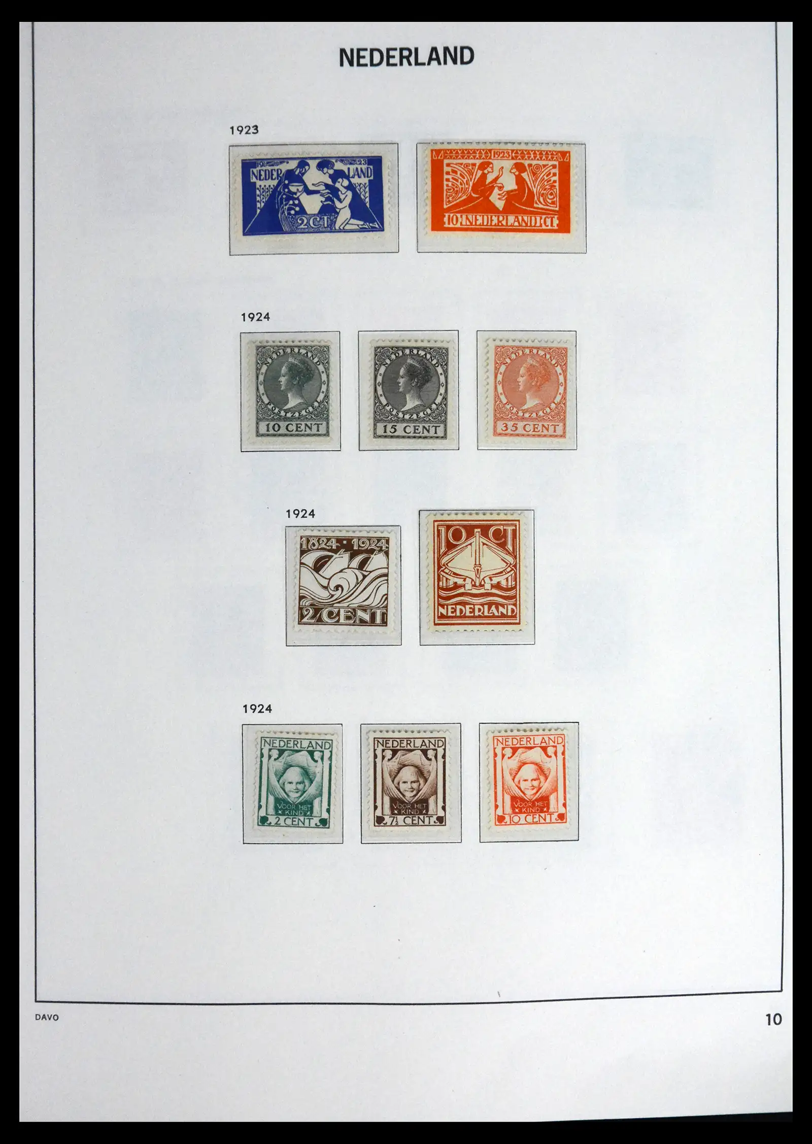 41590 0011 - Postzegelverzameling 41590 Nederland compleet 1852-1977.